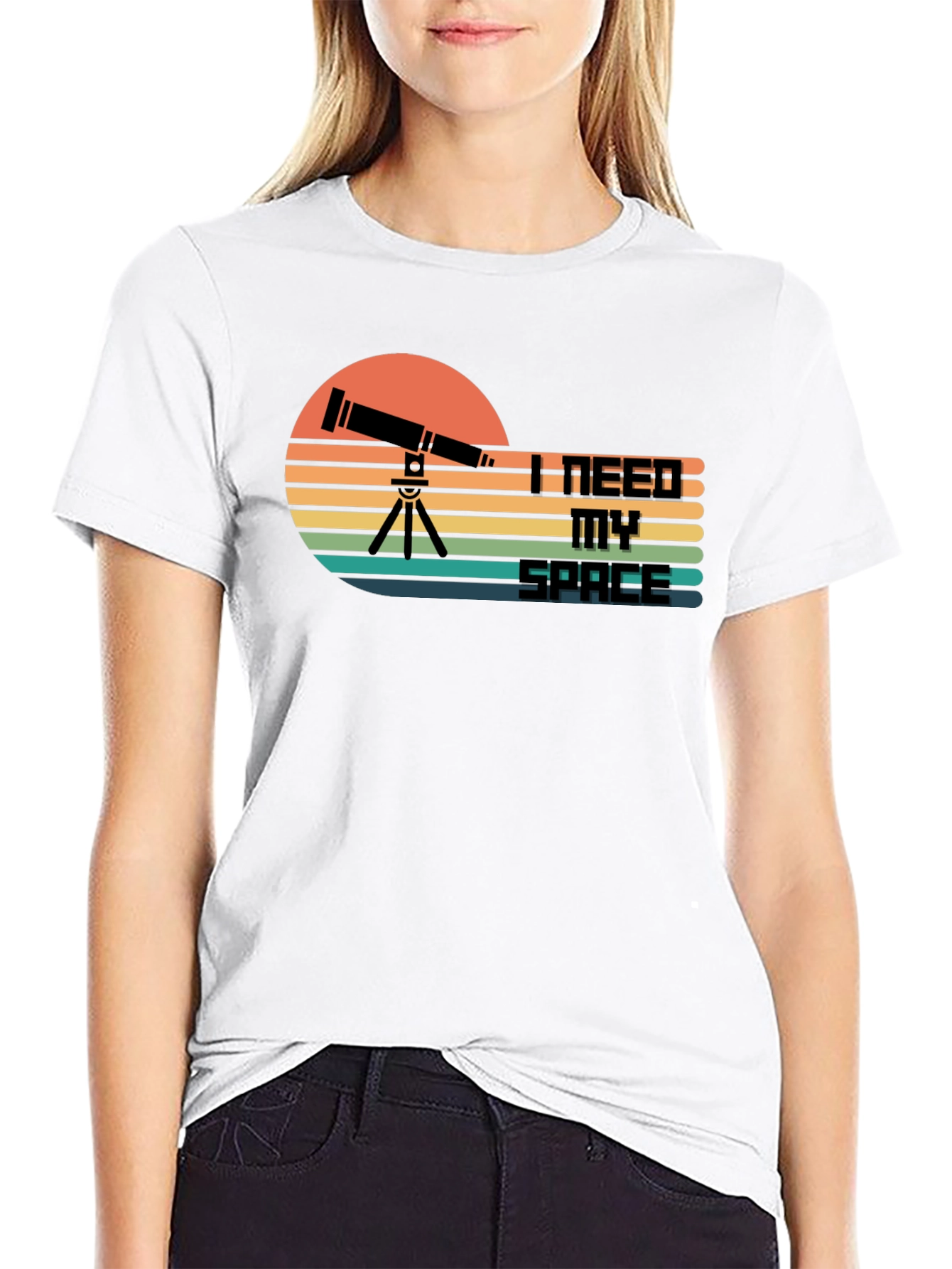 I Need My Space Telescope Graphic T-Shirt