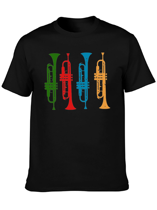 Colorful Trumpet T-Shirt - Music Lover Tee