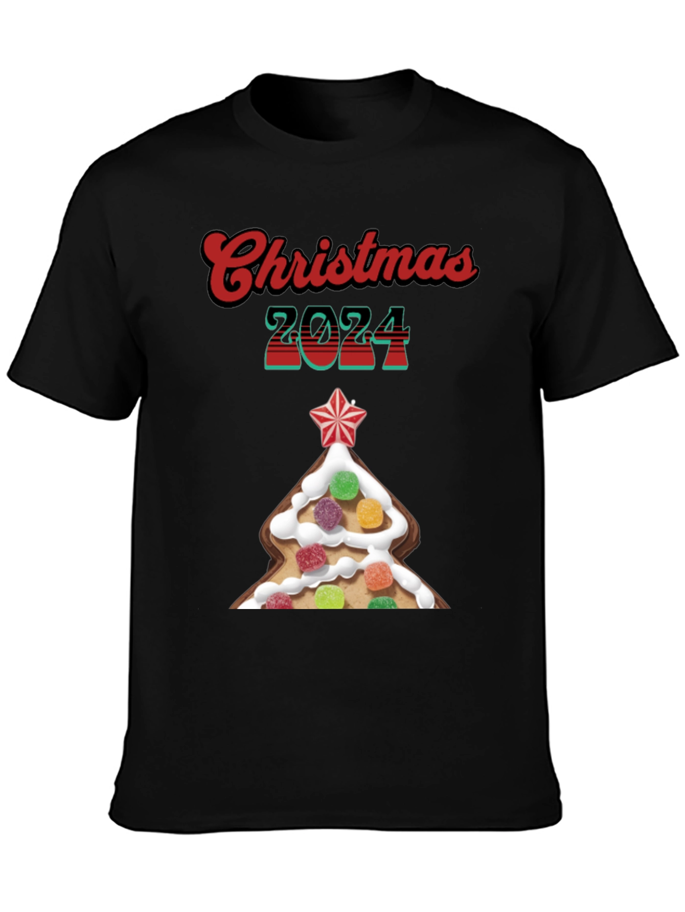 Christmas 2024 Gingerbread Tree T-Shirt