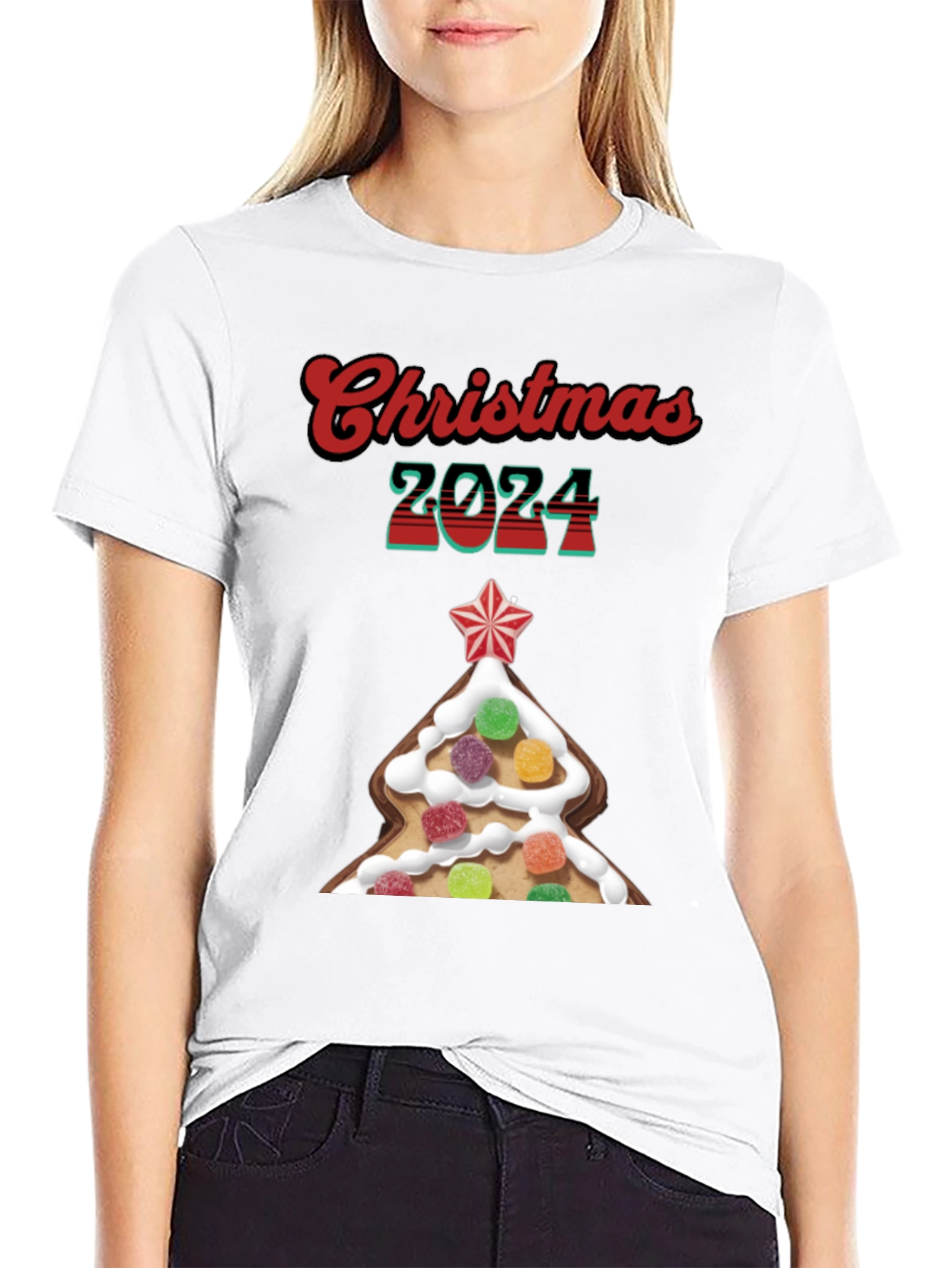 Christmas 2024 Gingerbread Tree T-Shirt