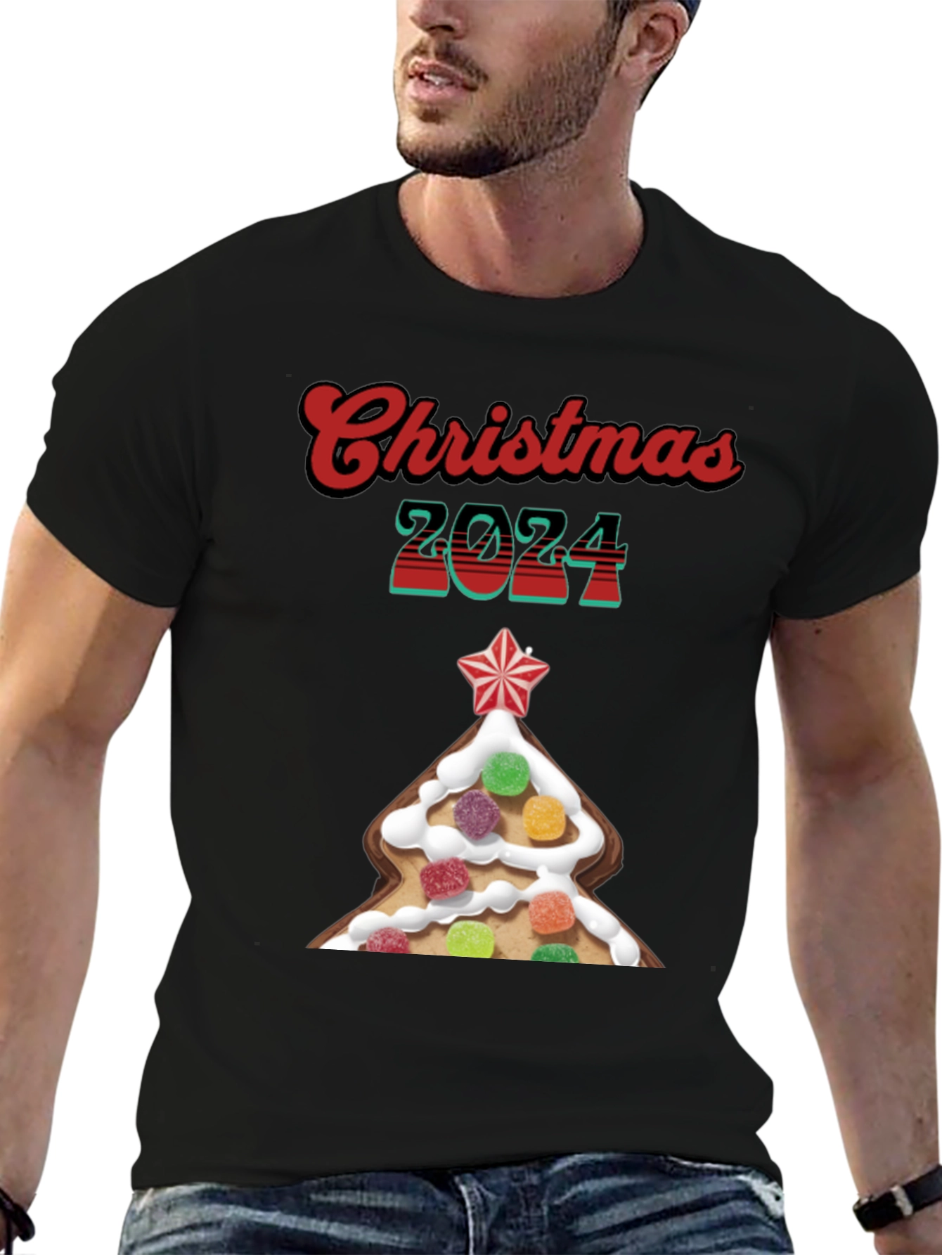 Christmas 2024 Gingerbread Tree T-Shirt