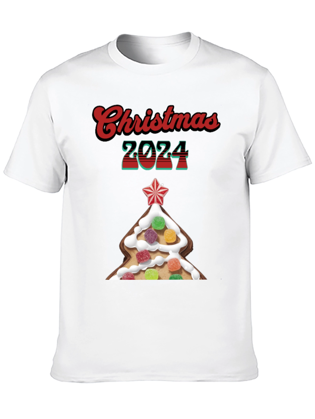 Christmas 2024 Gingerbread Tree T-Shirt