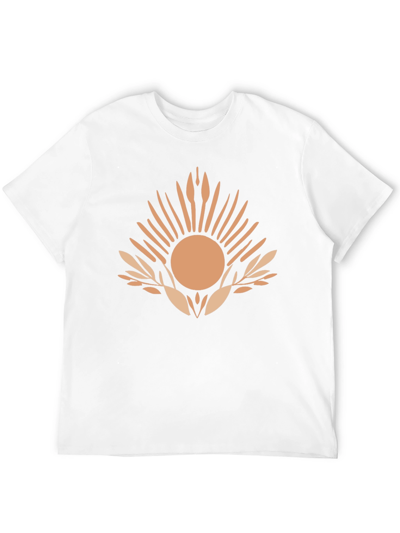 Abstract Sun Graphic Tee - Mens Black T-Shirt