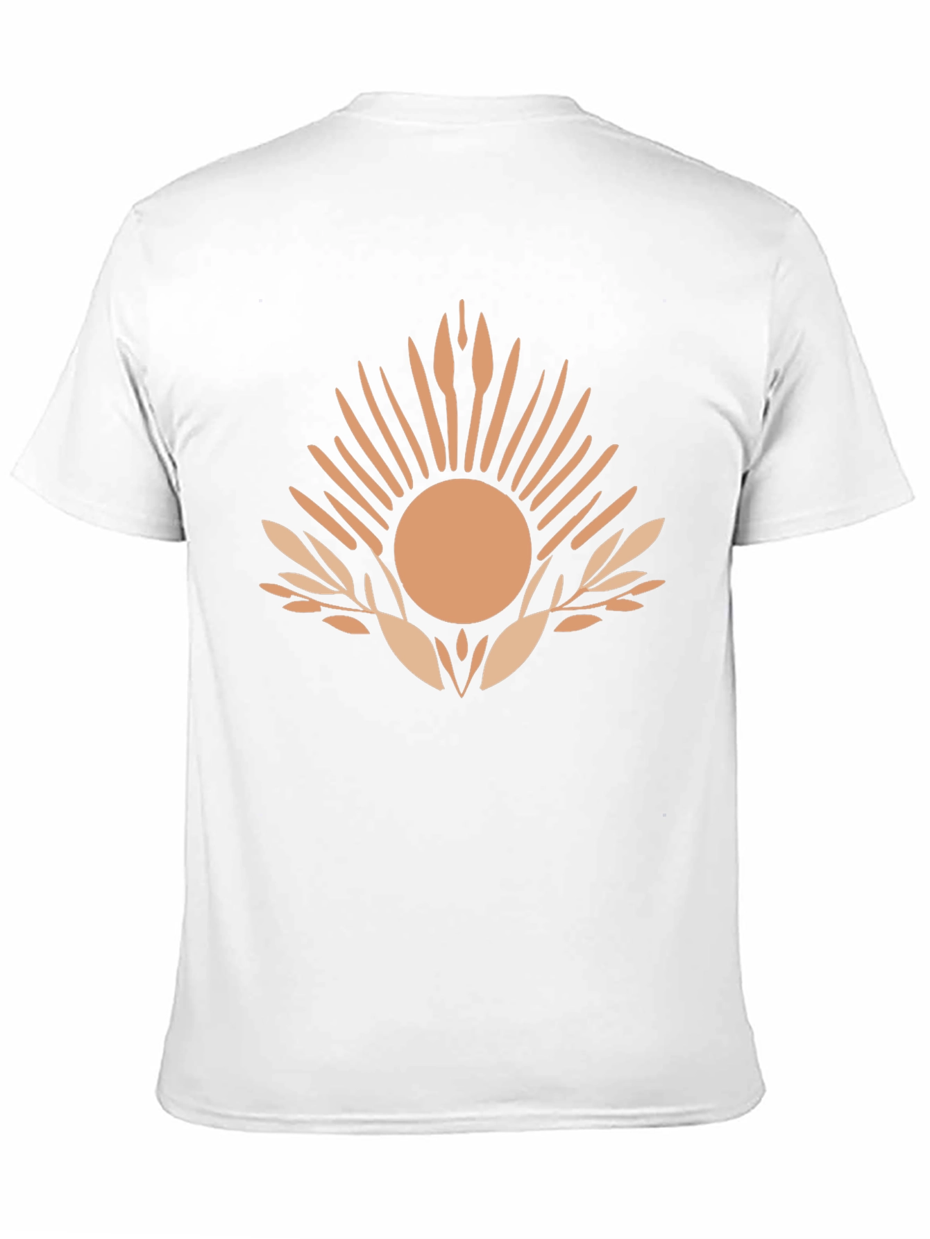 Abstract Sun Graphic Tee - Mens Black T-Shirt