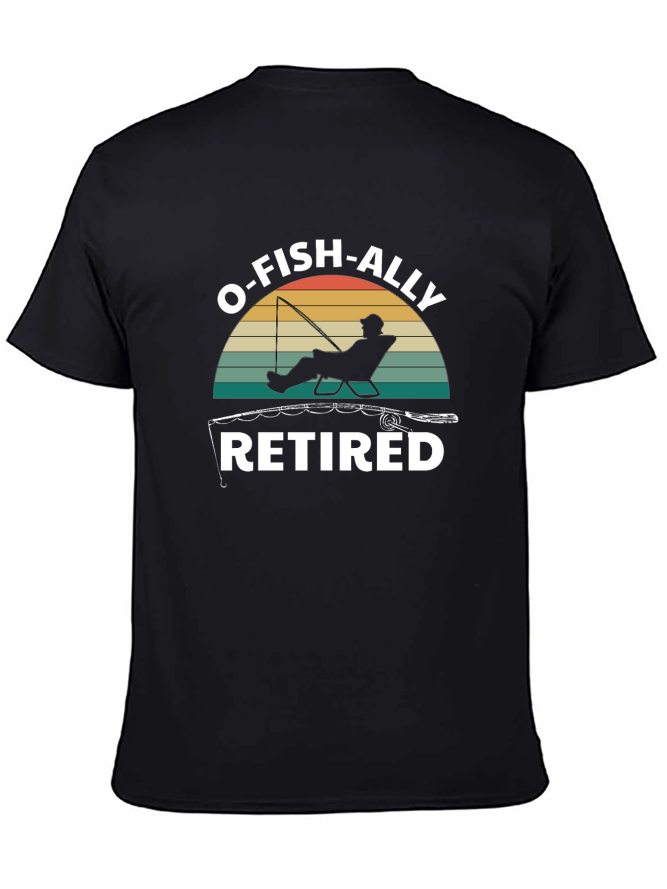 O-FISH-ALLY Retired Black Graphic Tee