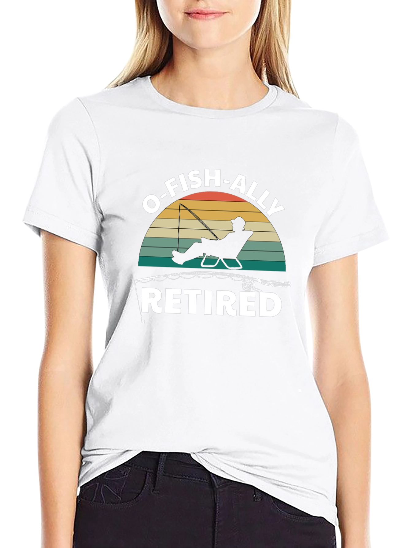 O-FISH-ALLY Retired Black Graphic Tee