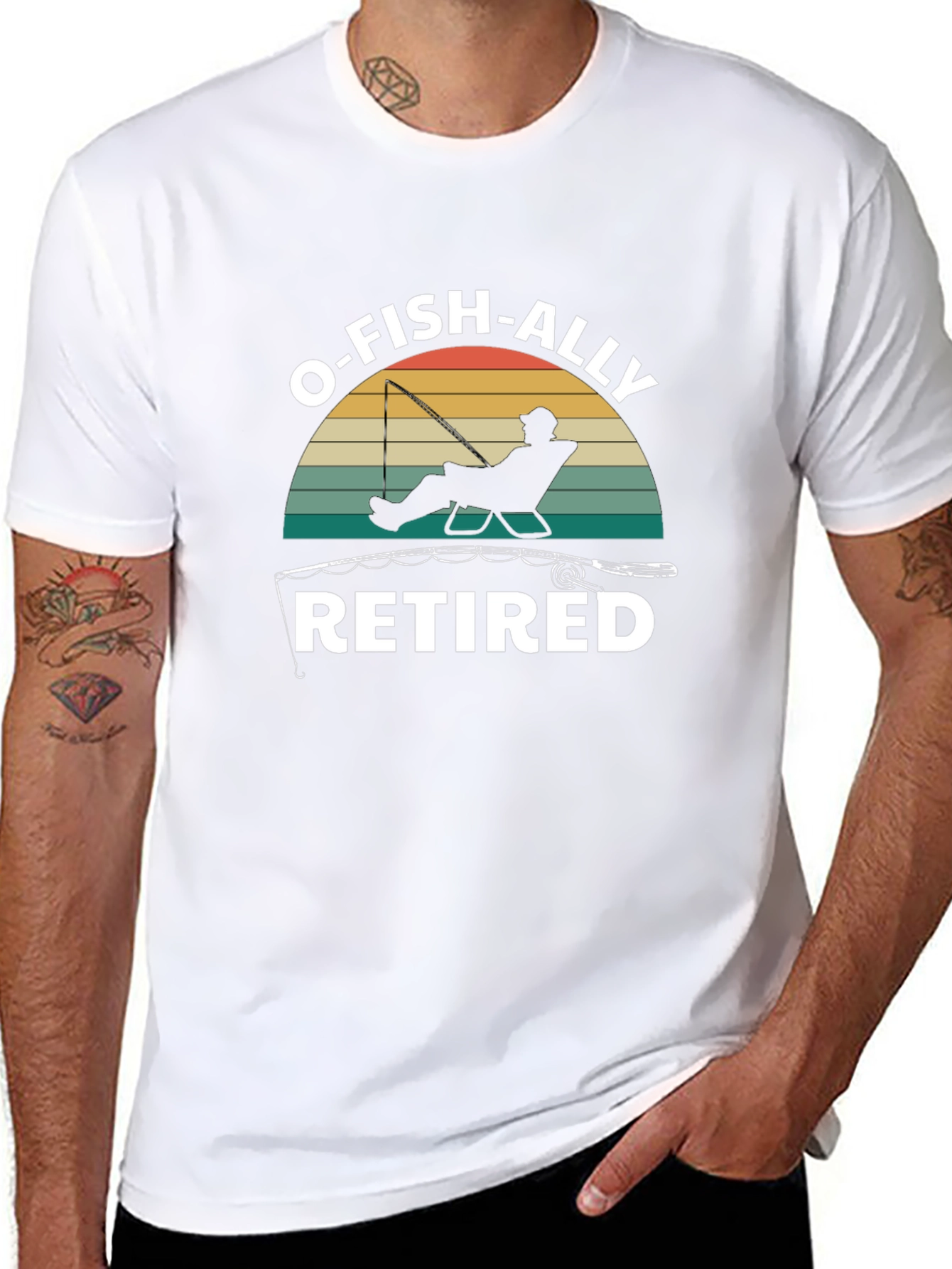 O-FISH-ALLY Retired Black Graphic Tee