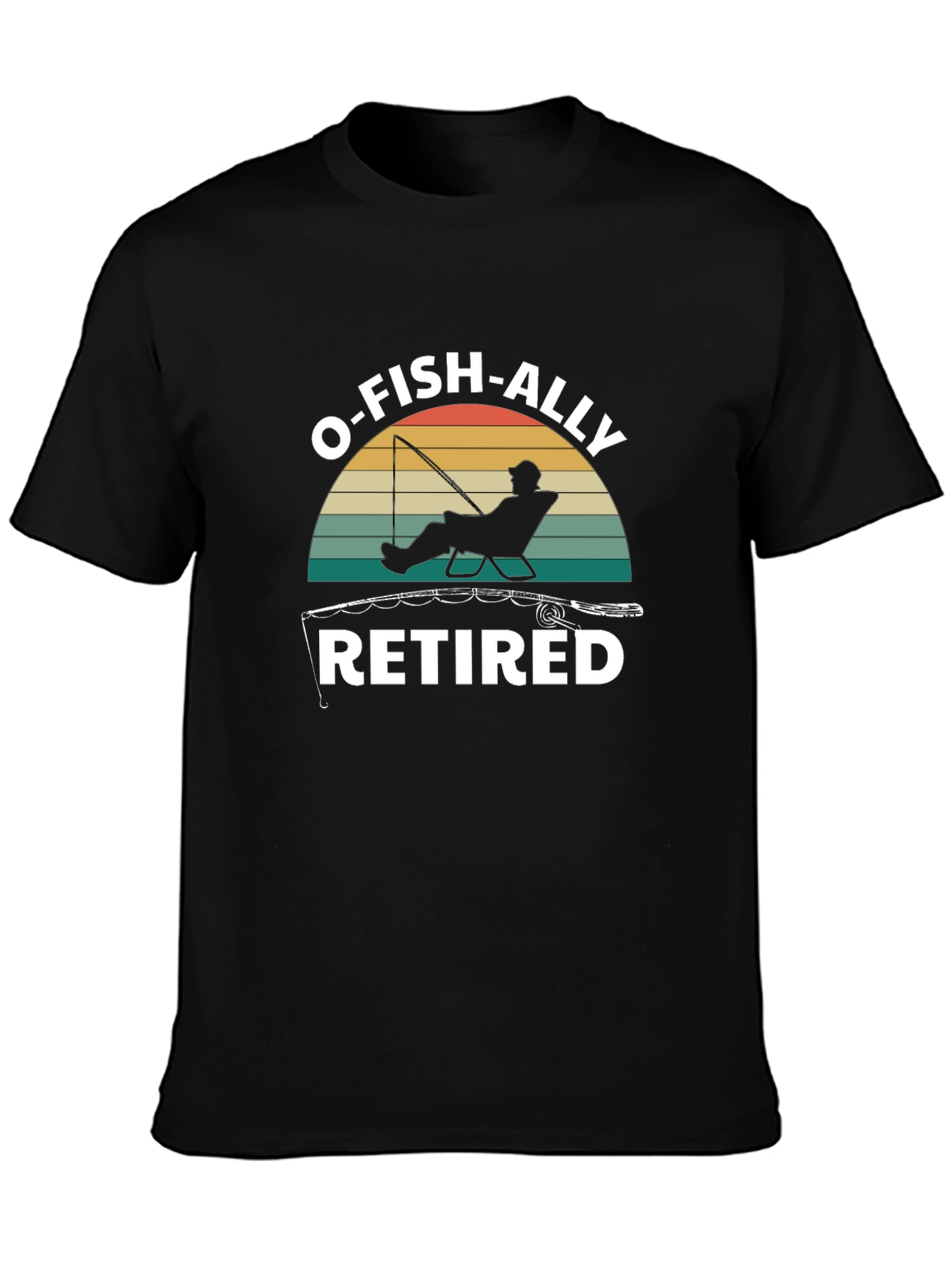 O-FISH-ALLY Retired Black Graphic Tee