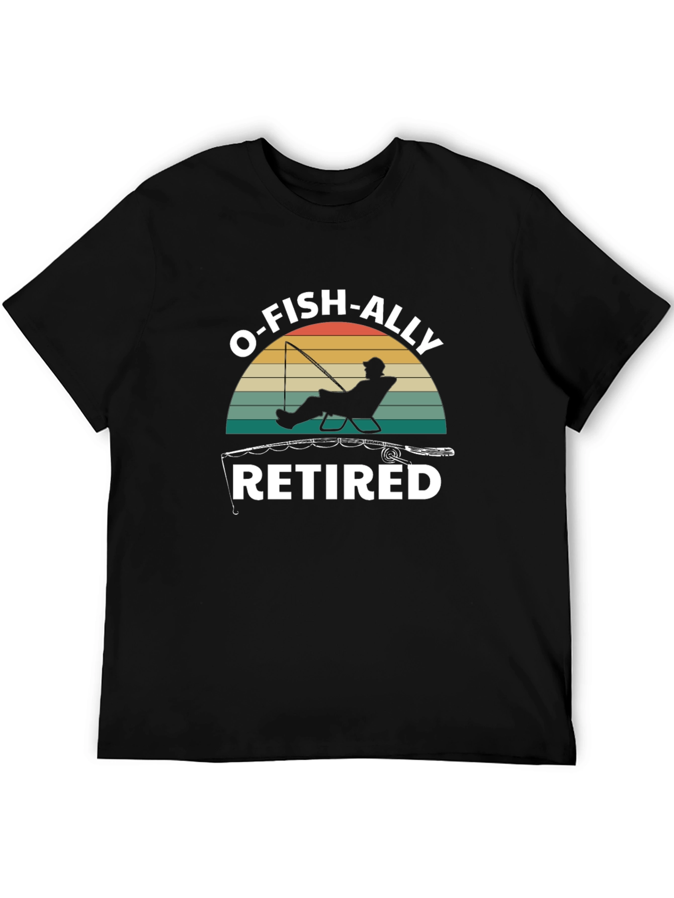 O-FISH-ALLY Retired Black Graphic Tee