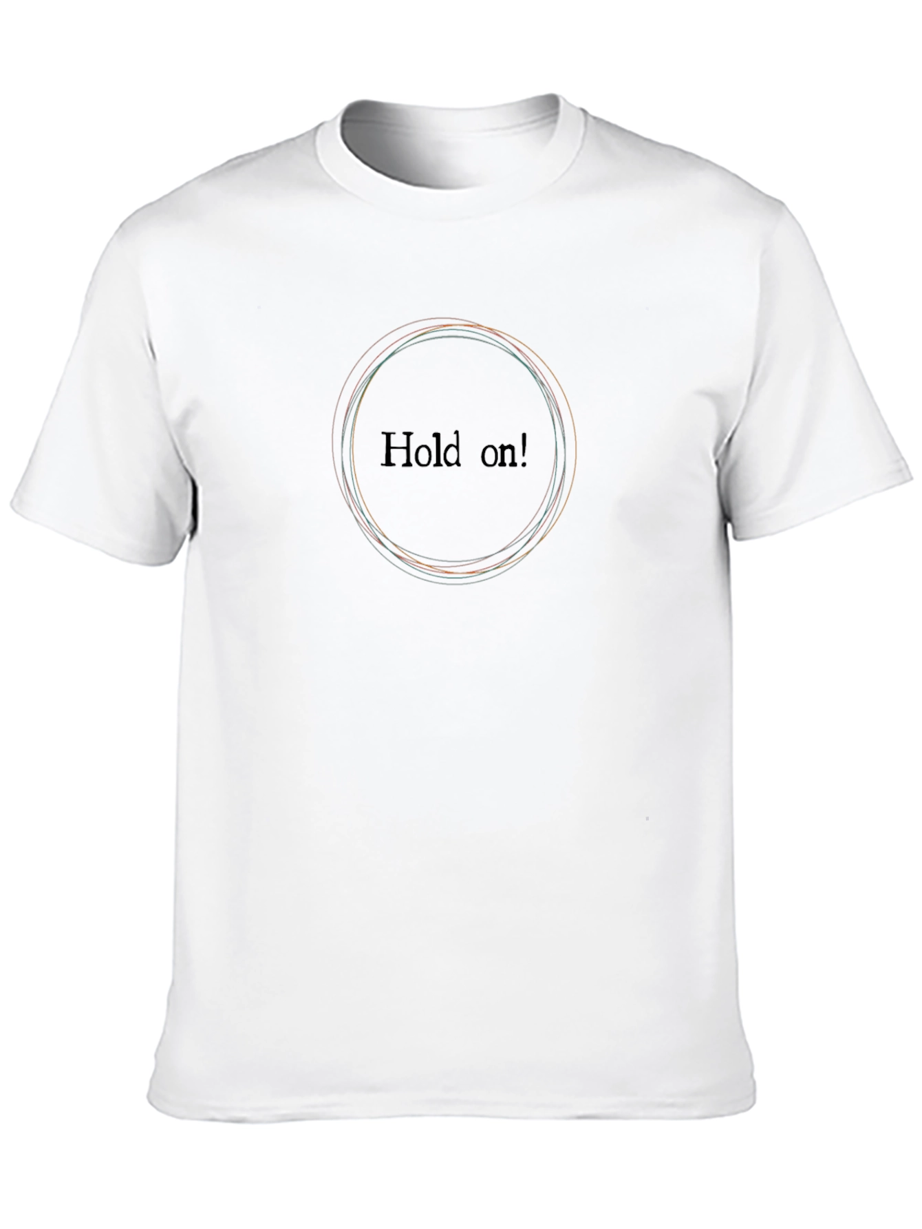 Hold On! Graphic Black T-Shirt