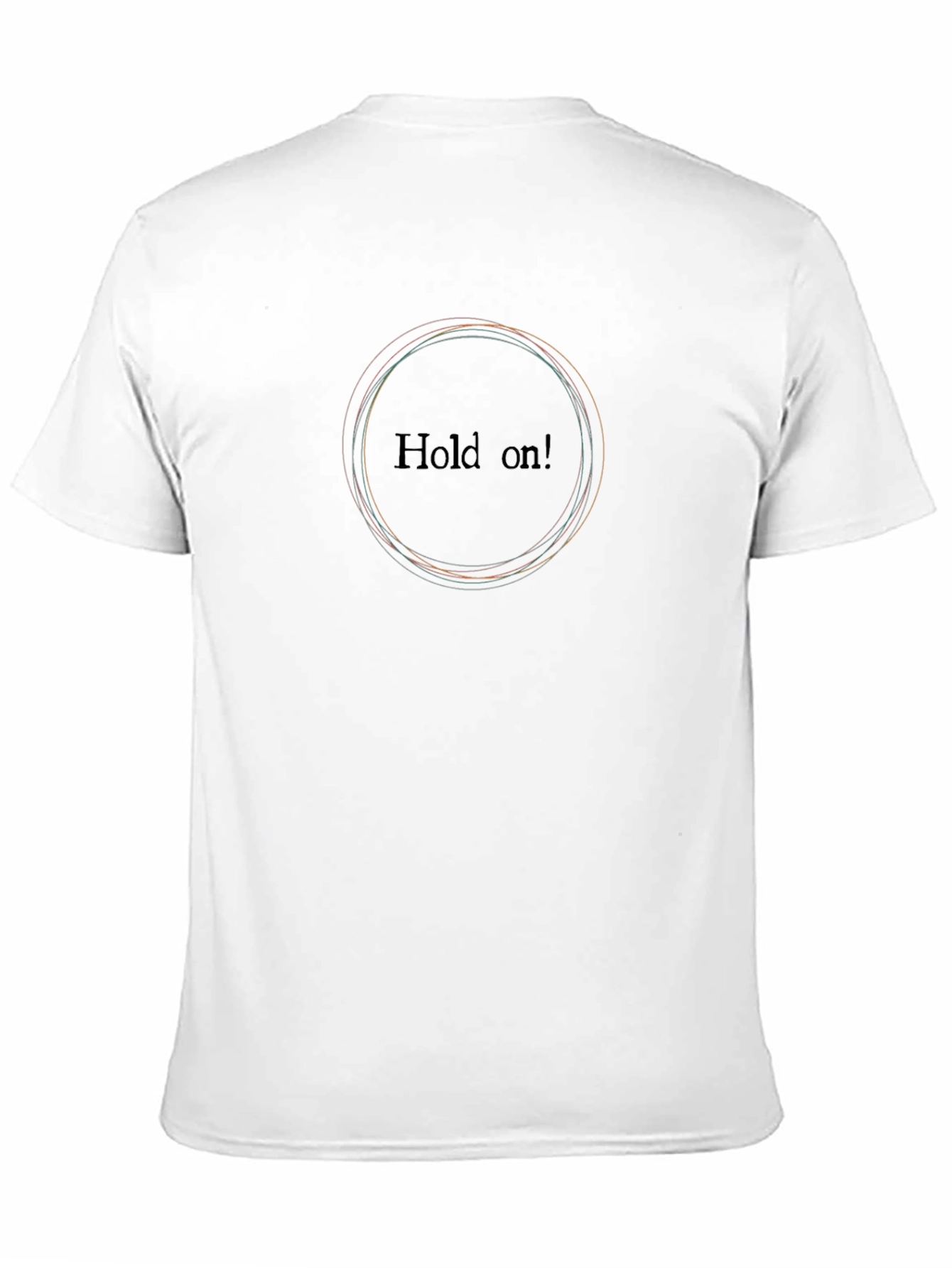 Hold On! Graphic Black T-Shirt