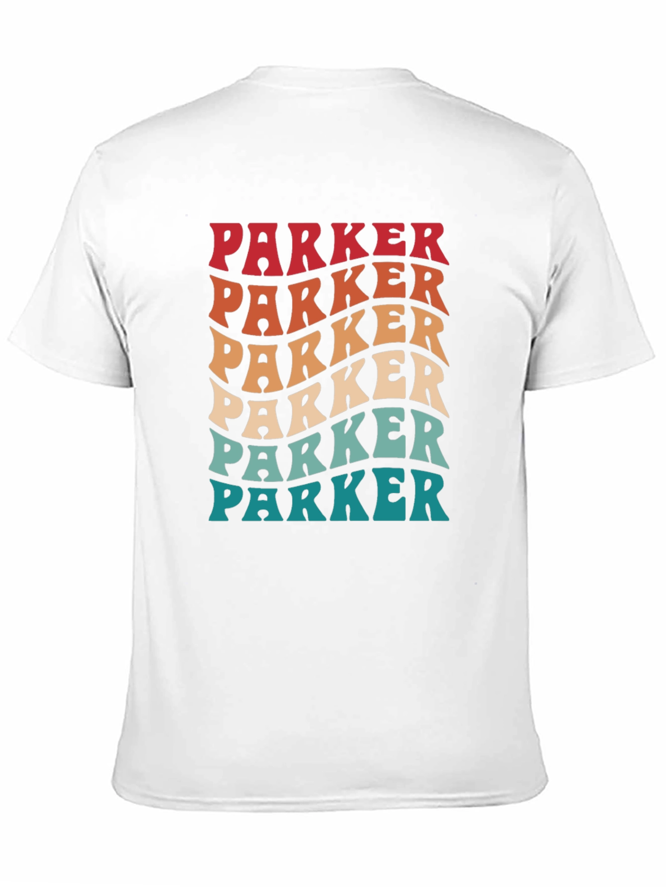 Retro Parker T-Shirt - Personalized Name Tee