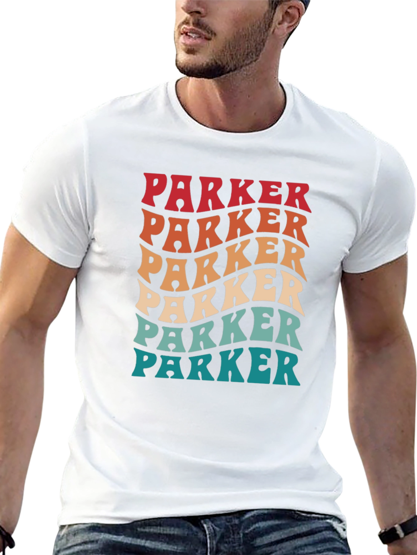 Retro Parker T-Shirt - Personalized Name Tee