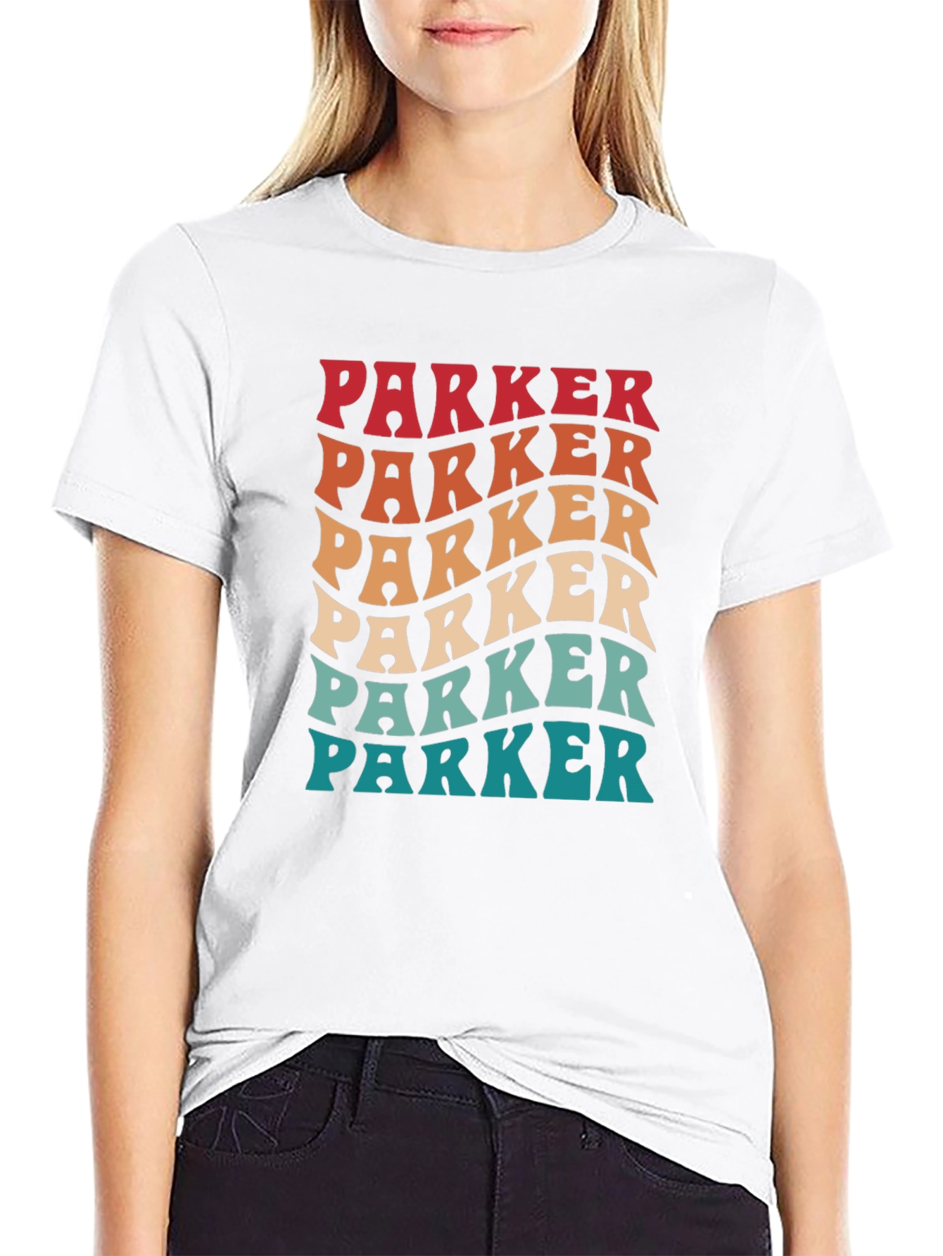Retro Parker T-Shirt - Personalized Name Tee