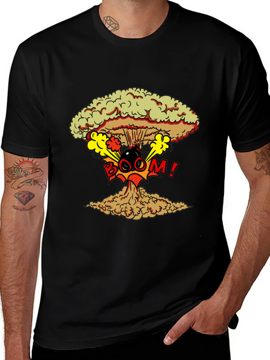 Nuclear Boom Graphic Print T-Shirt