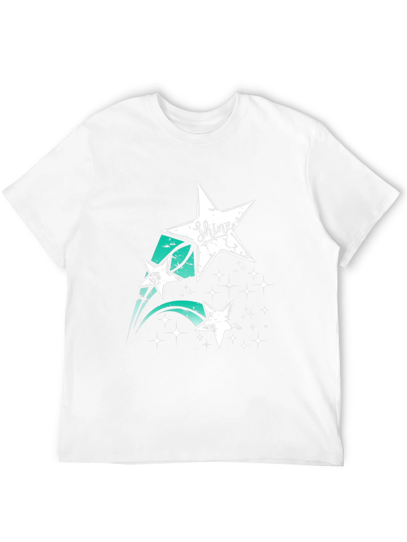 Shine Star Graphic Black T-Shirt
