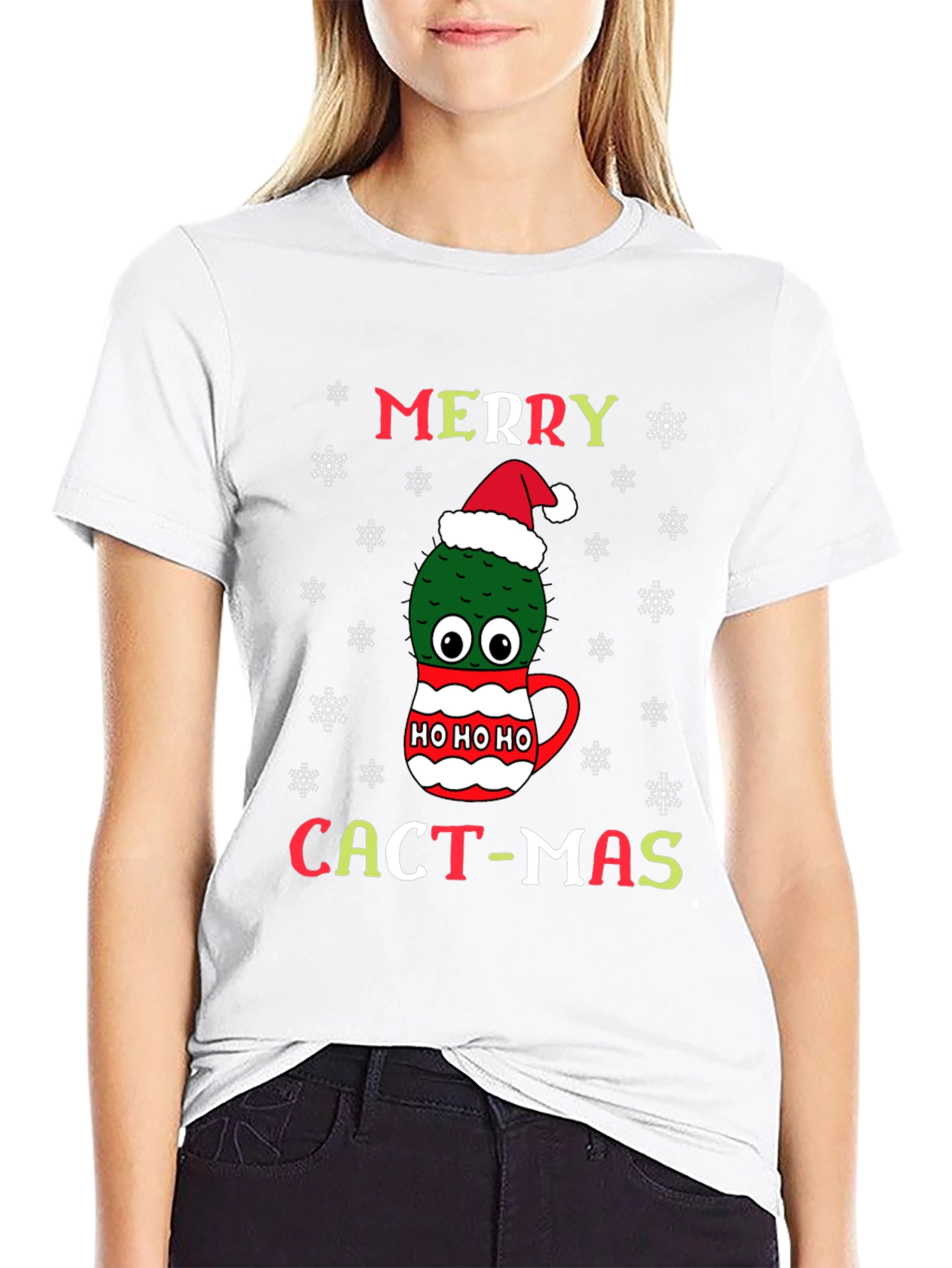 Merry Cact-Mas T-Shirt Cactus Christmas