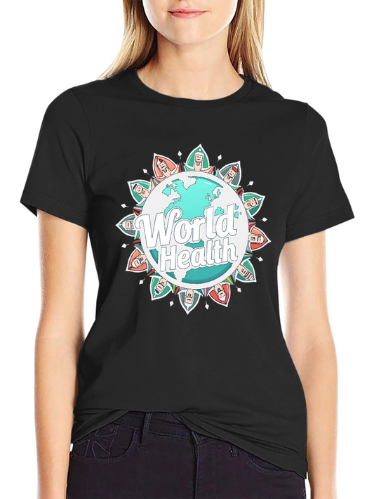 World Health Graphic Tee - Unisex Black T-Shirt