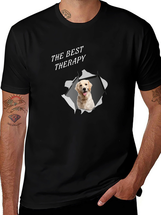 Best Therapy Golden Retriever Graphic T-Shirt