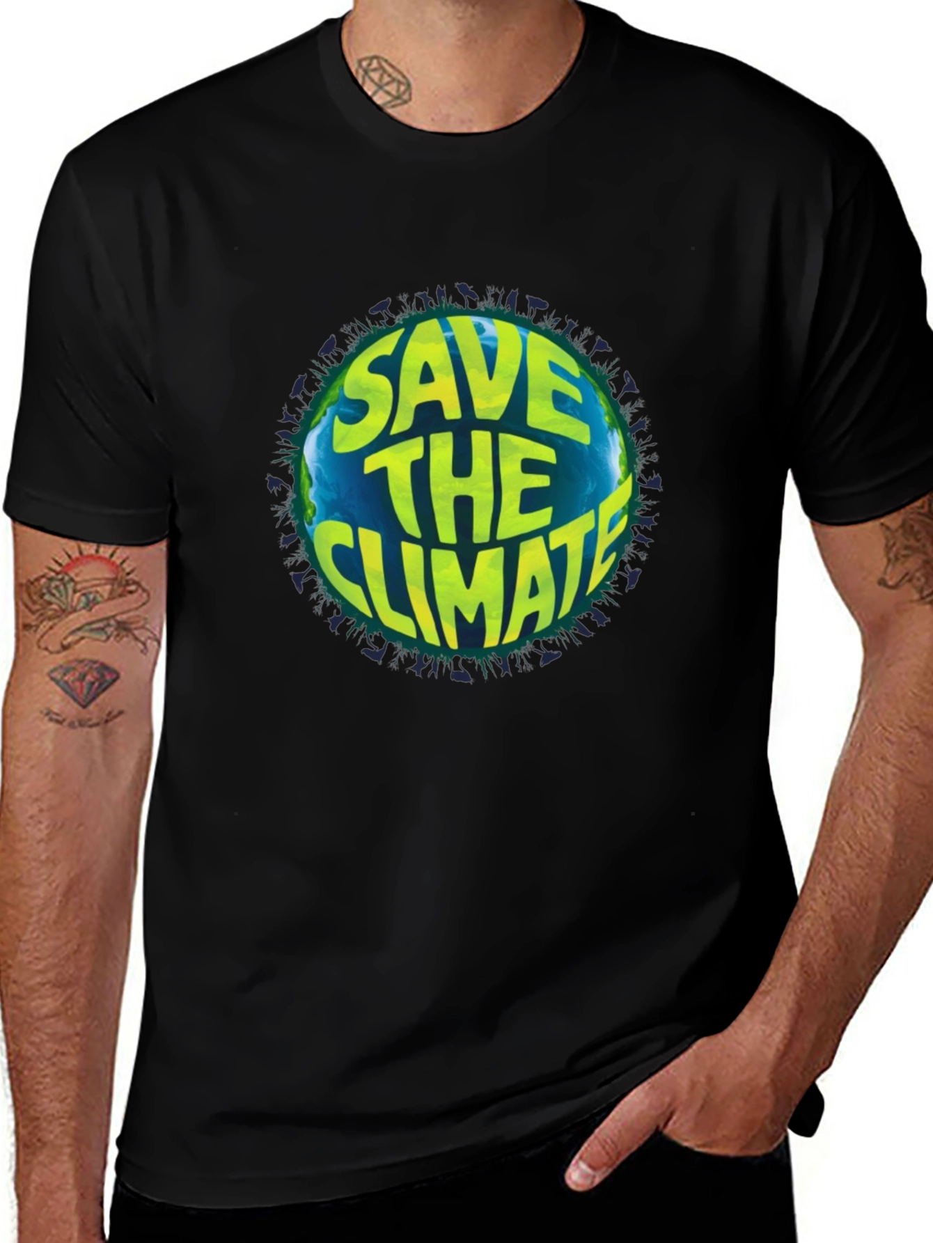 Save the Climate T-Shirt Earth Graphic Tee