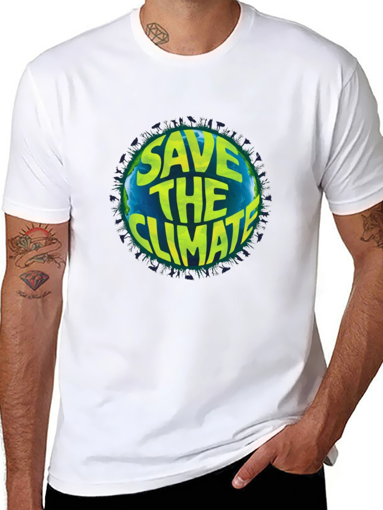 Save the Climate T-Shirt Earth Graphic Tee