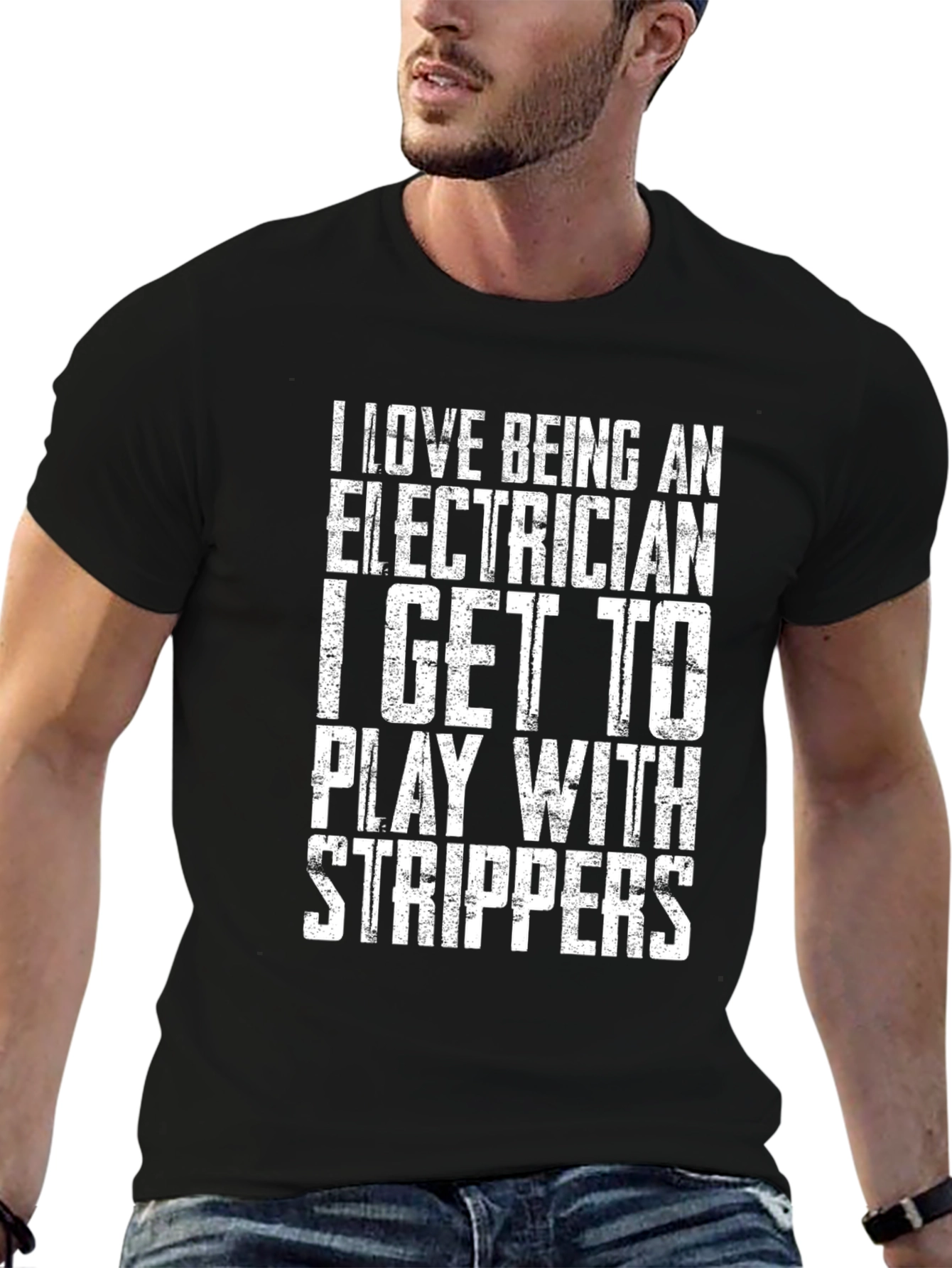 Electrician Strippers T-Shirt Funny Job Gift