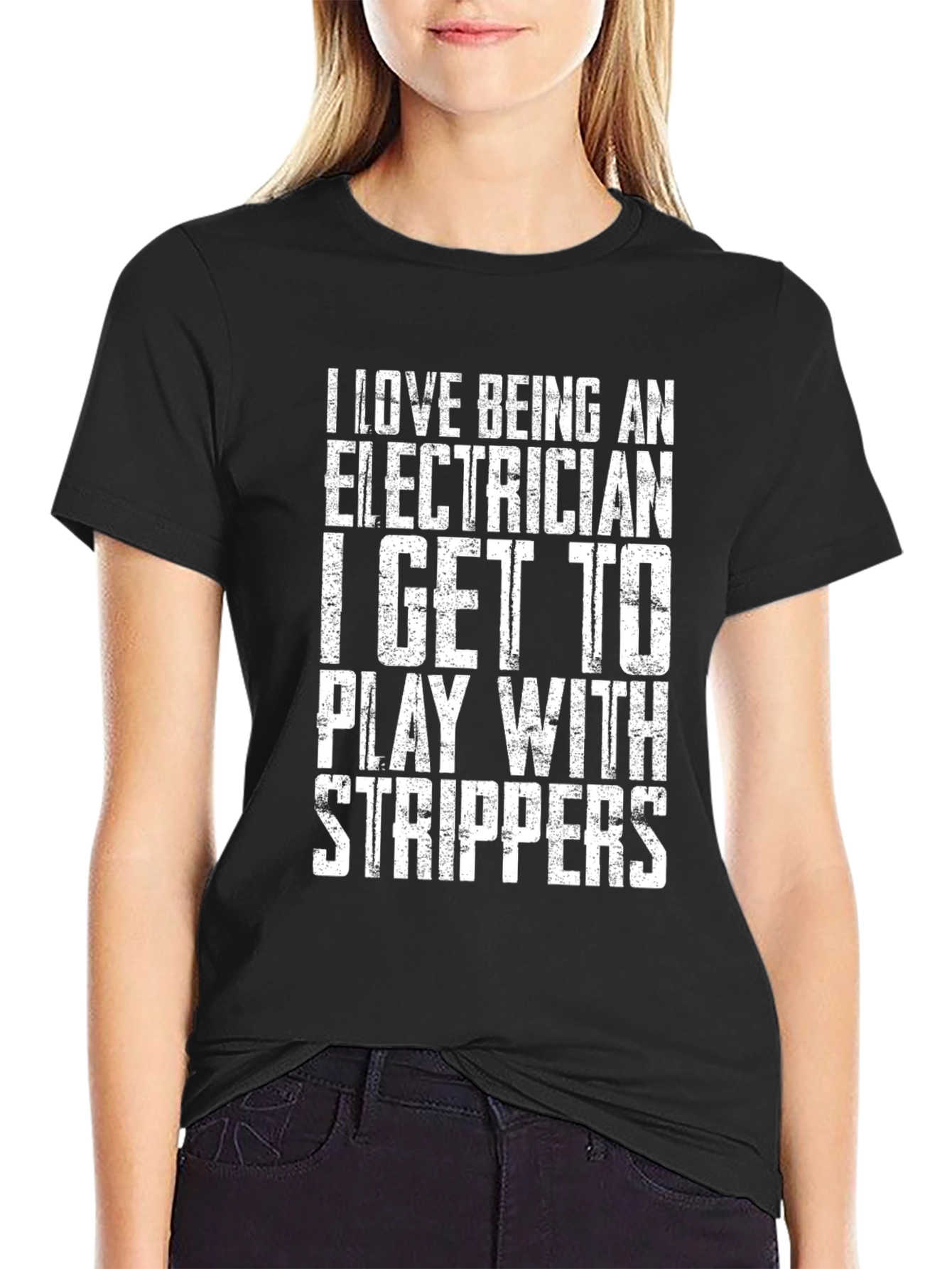 Electrician Strippers T-Shirt Funny Job Gift