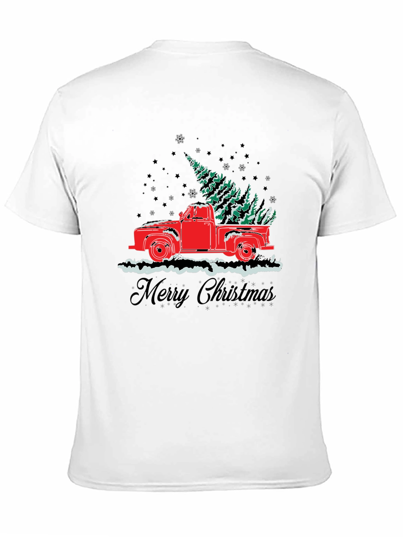 Merry Christmas Truck Graphic T-Shirt
