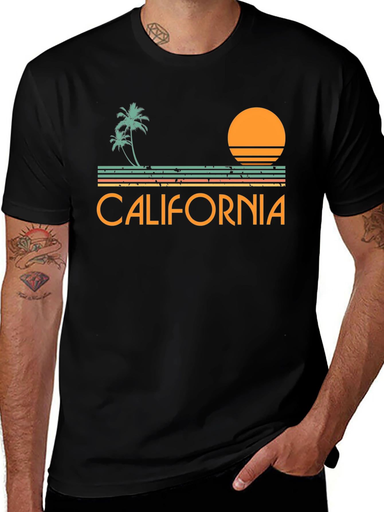 California Sunset Graphic T-Shirt