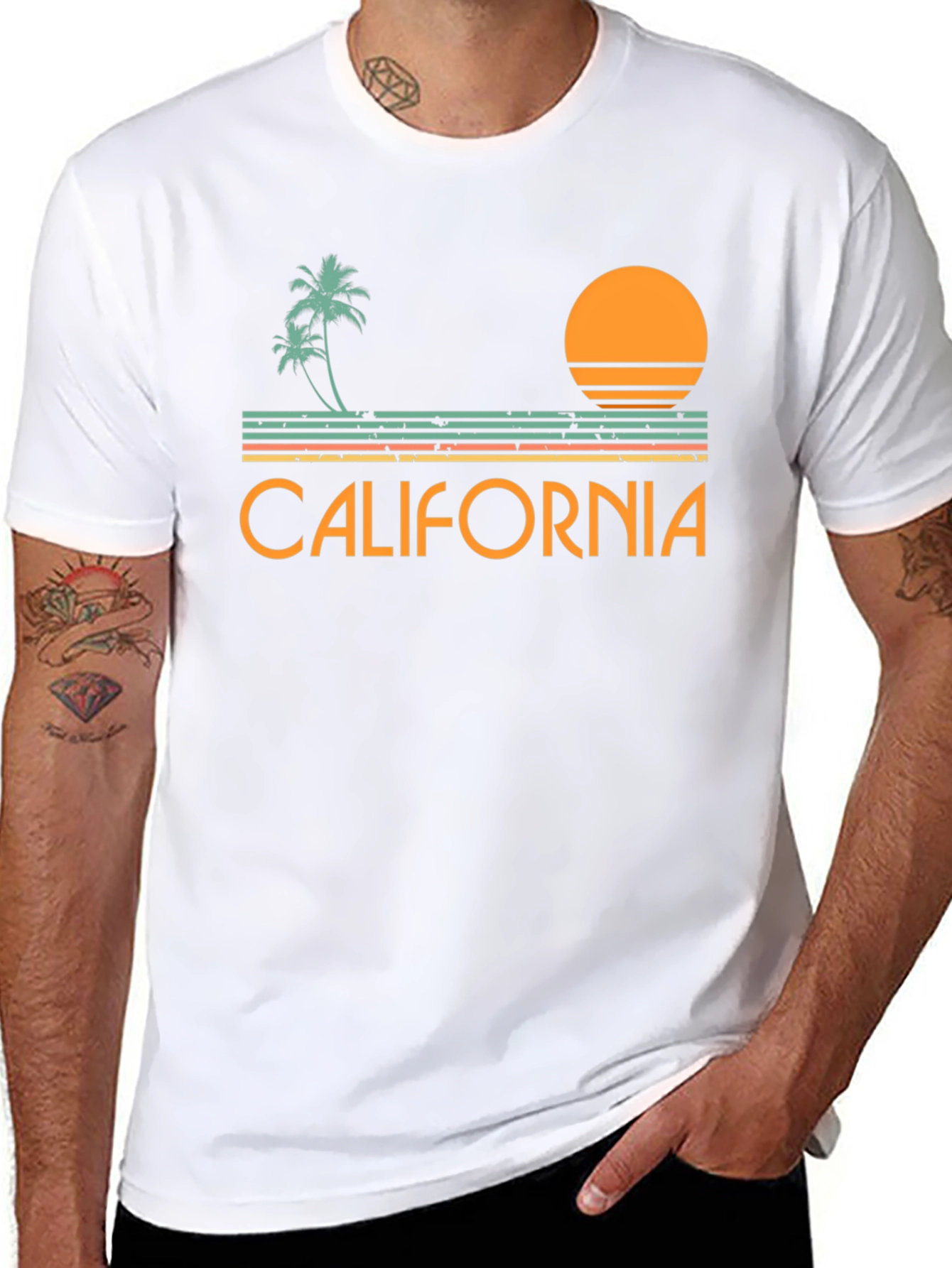 California Sunset Graphic T-Shirt