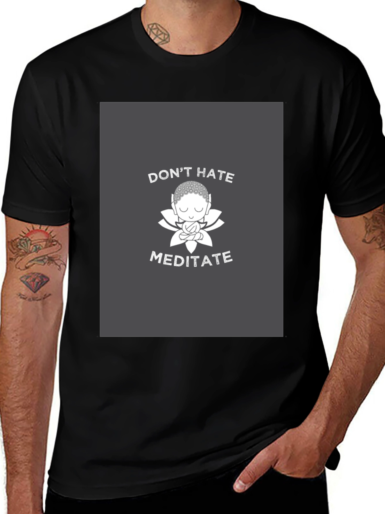 Dont Hate Meditate Graphic Tee