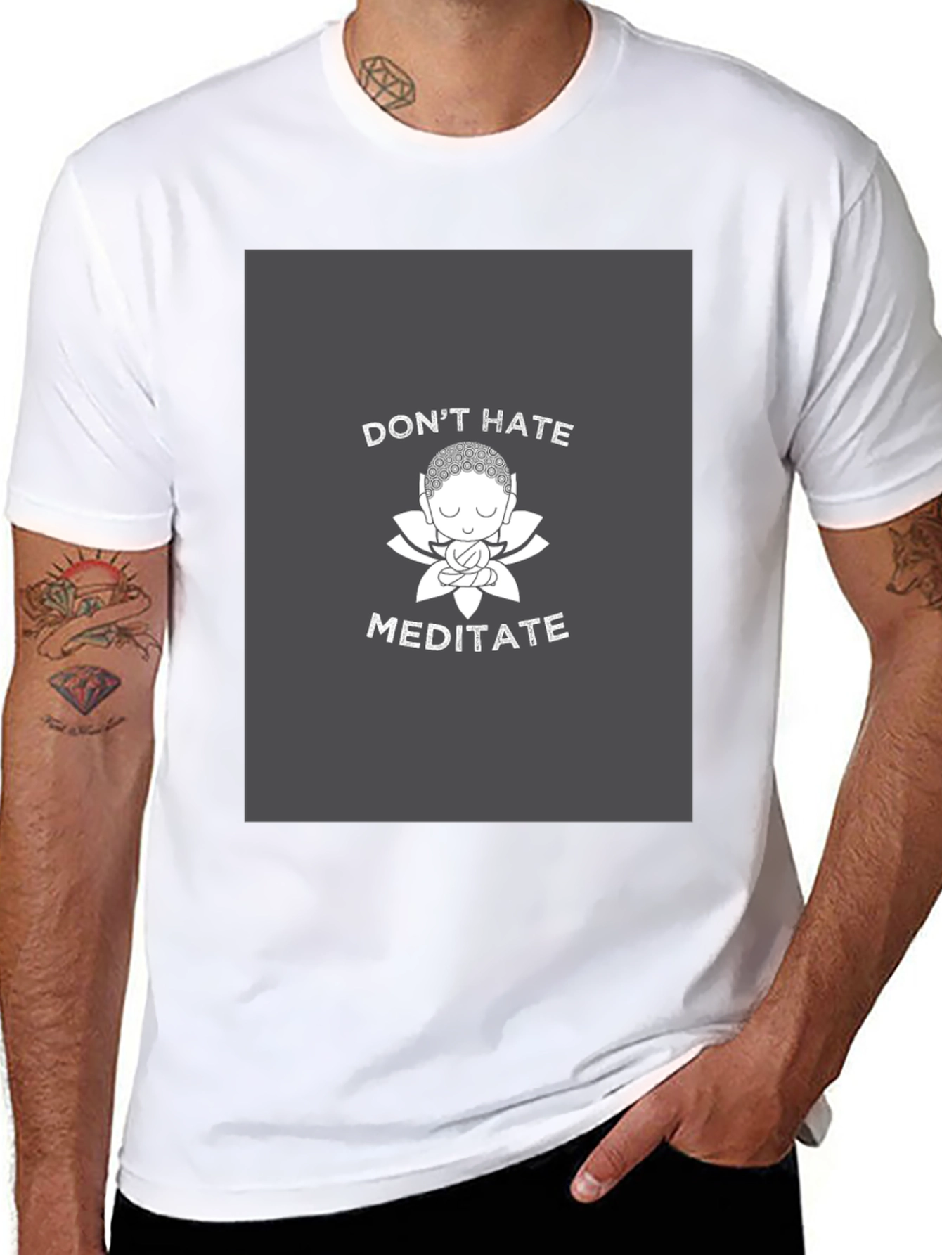 Dont Hate Meditate Graphic Tee