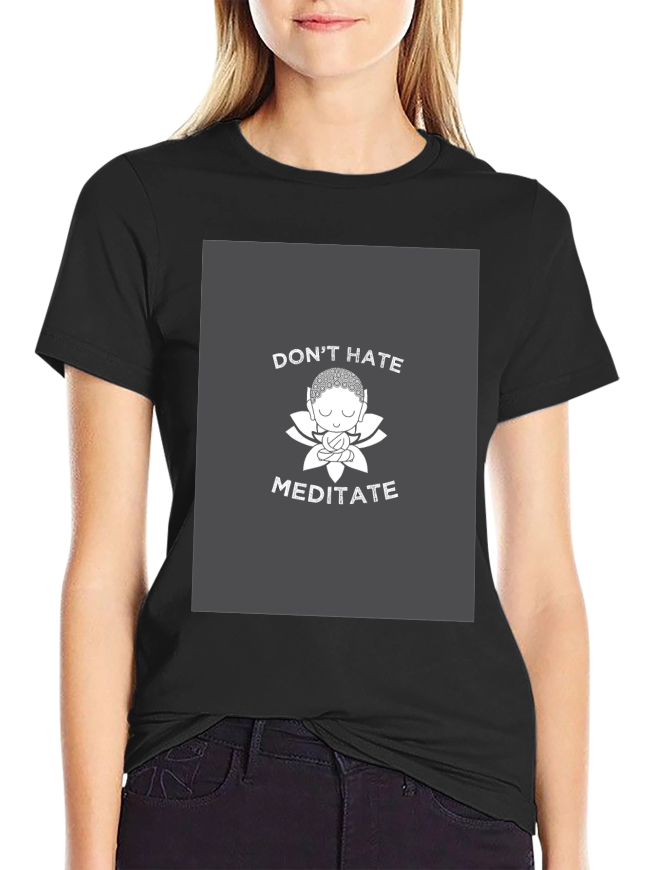Dont Hate Meditate Graphic Tee