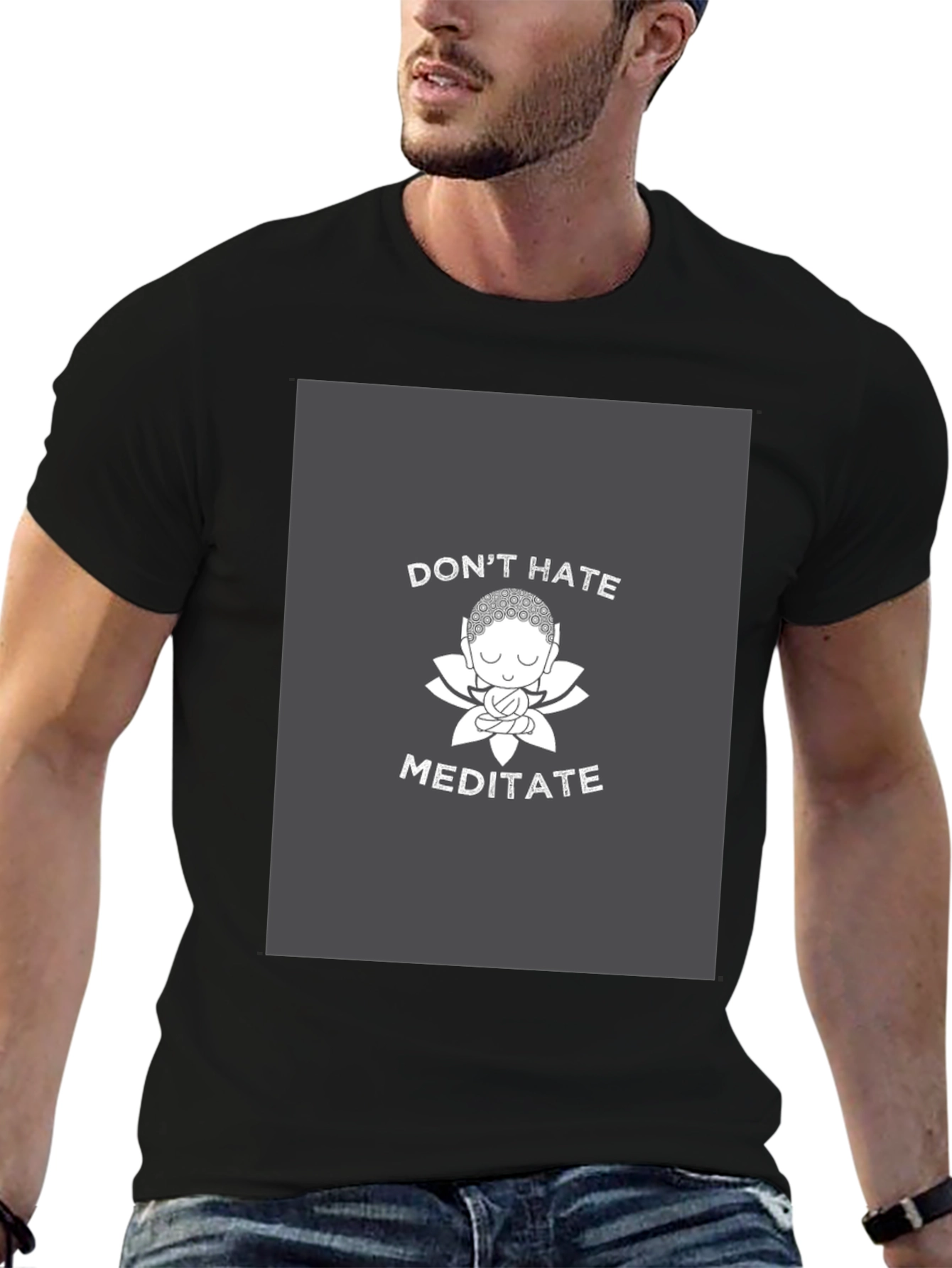 Dont Hate Meditate Graphic Tee