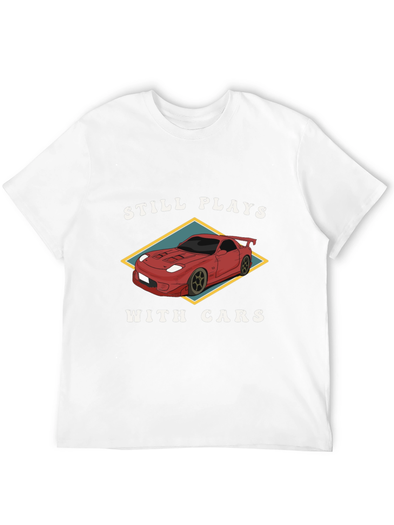 Still Plays With Cars Black T-Shirt