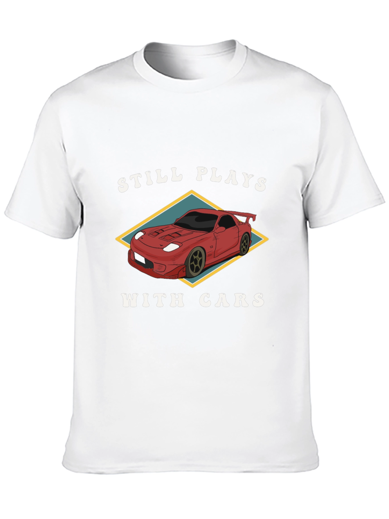 Still Plays With Cars Black T-Shirt