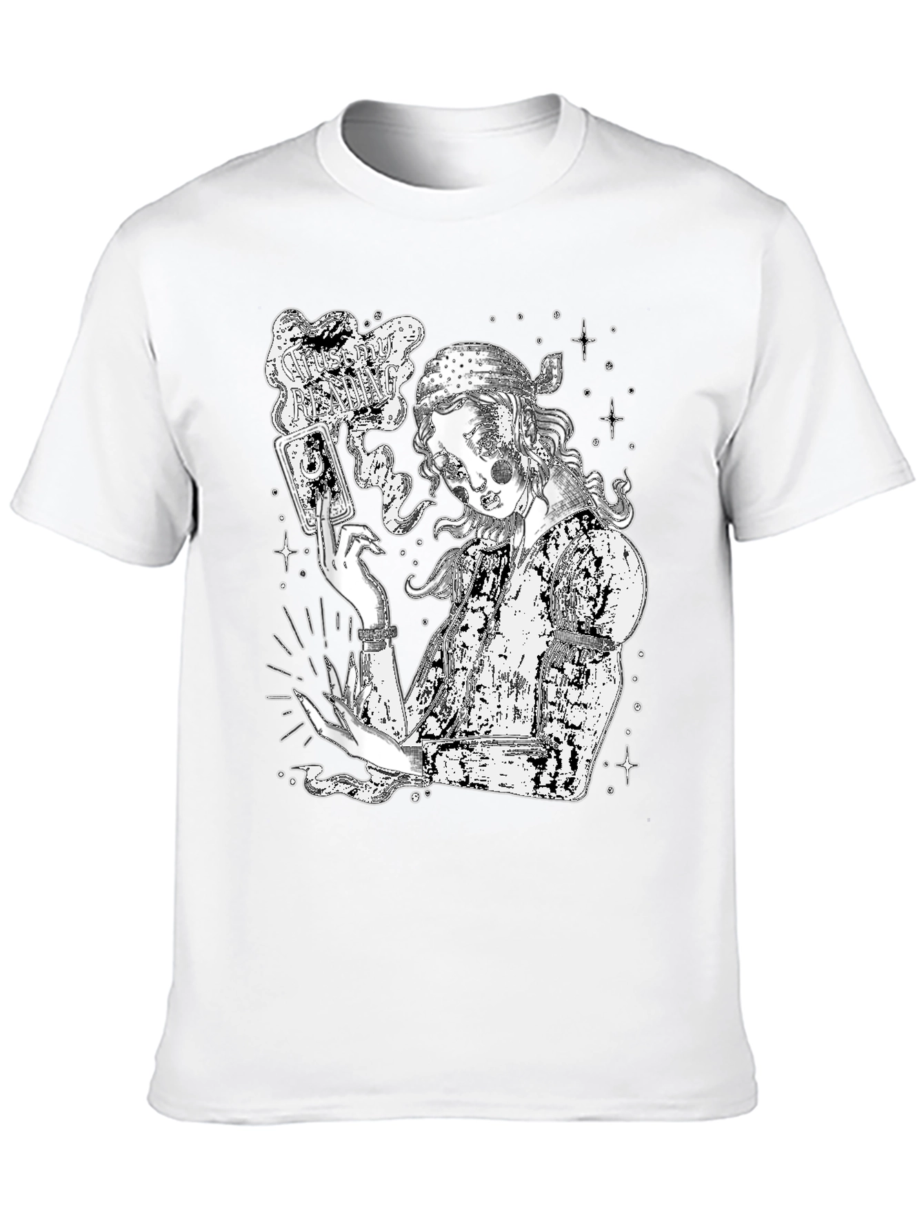 Mystic Fortune Teller Graphic Tee - Black