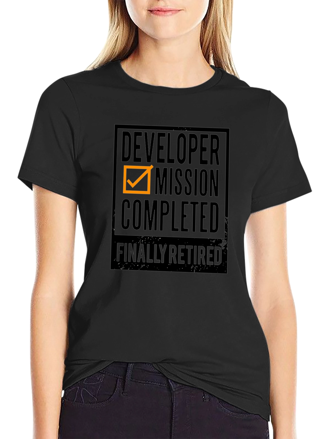 Developer Mission Completed T-Shirt - Retirement Gift