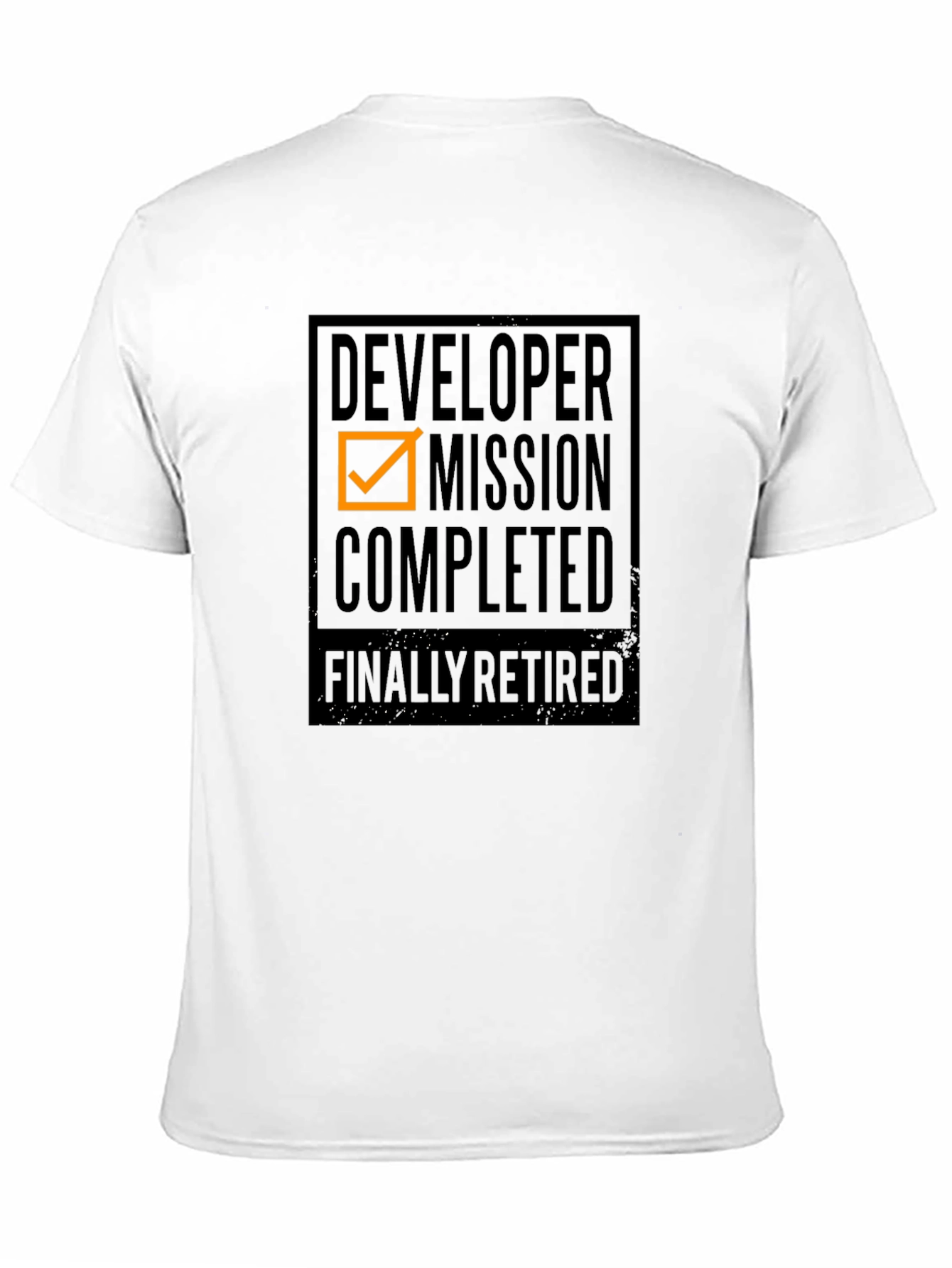 Developer Mission Completed T-Shirt - Retirement Gift