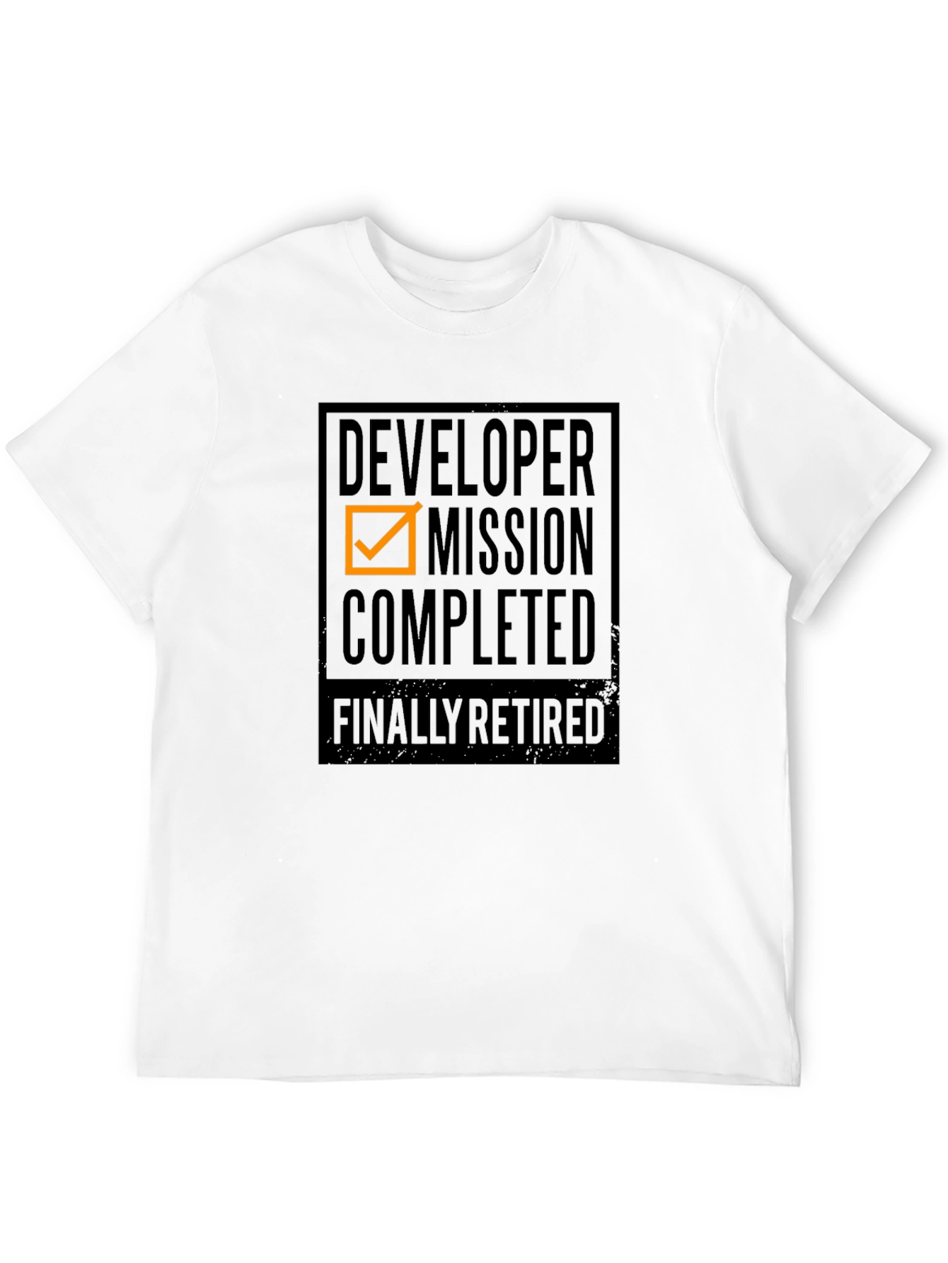 Developer Mission Completed T-Shirt - Retirement Gift