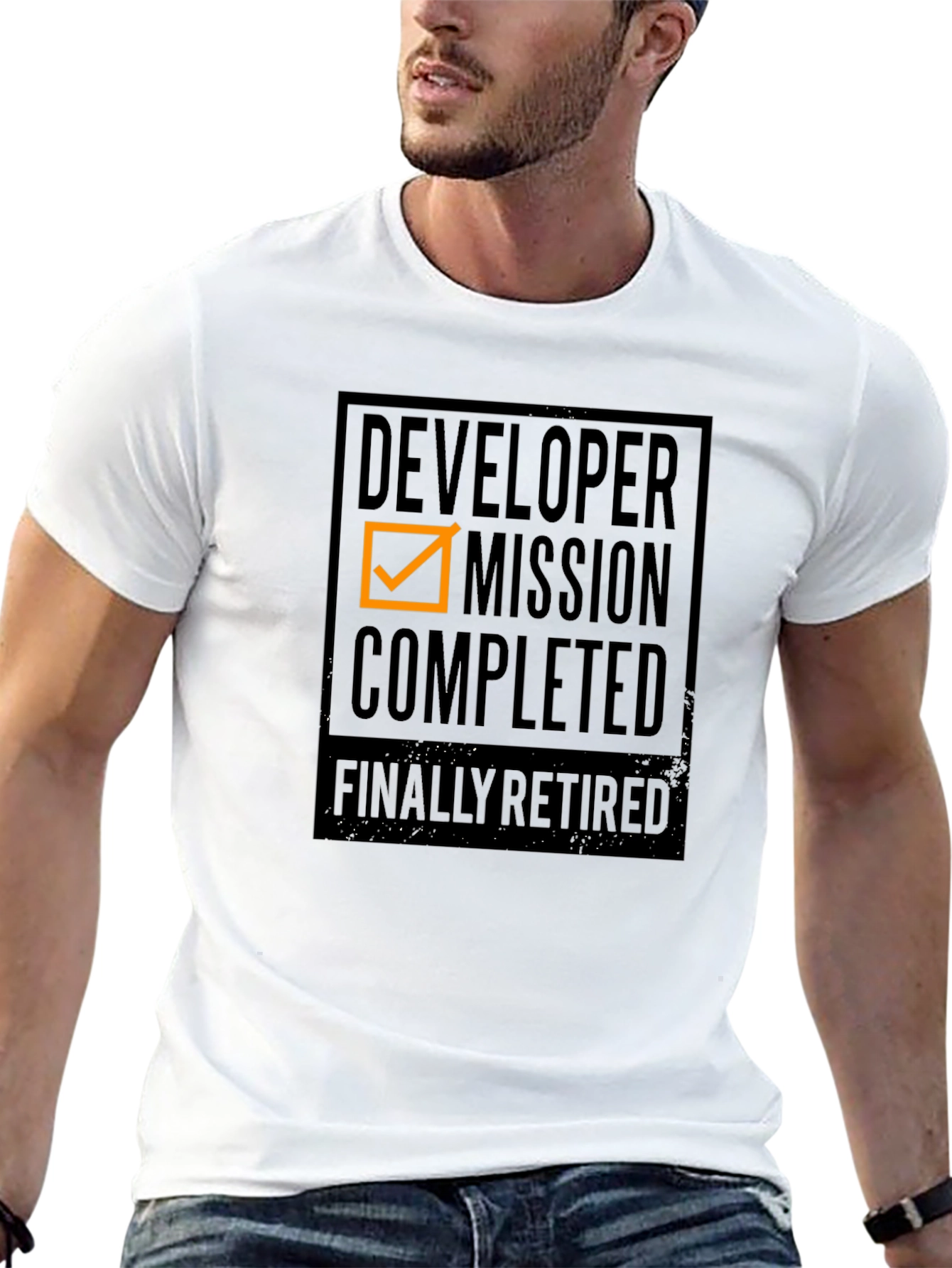 Developer Mission Completed T-Shirt - Retirement Gift