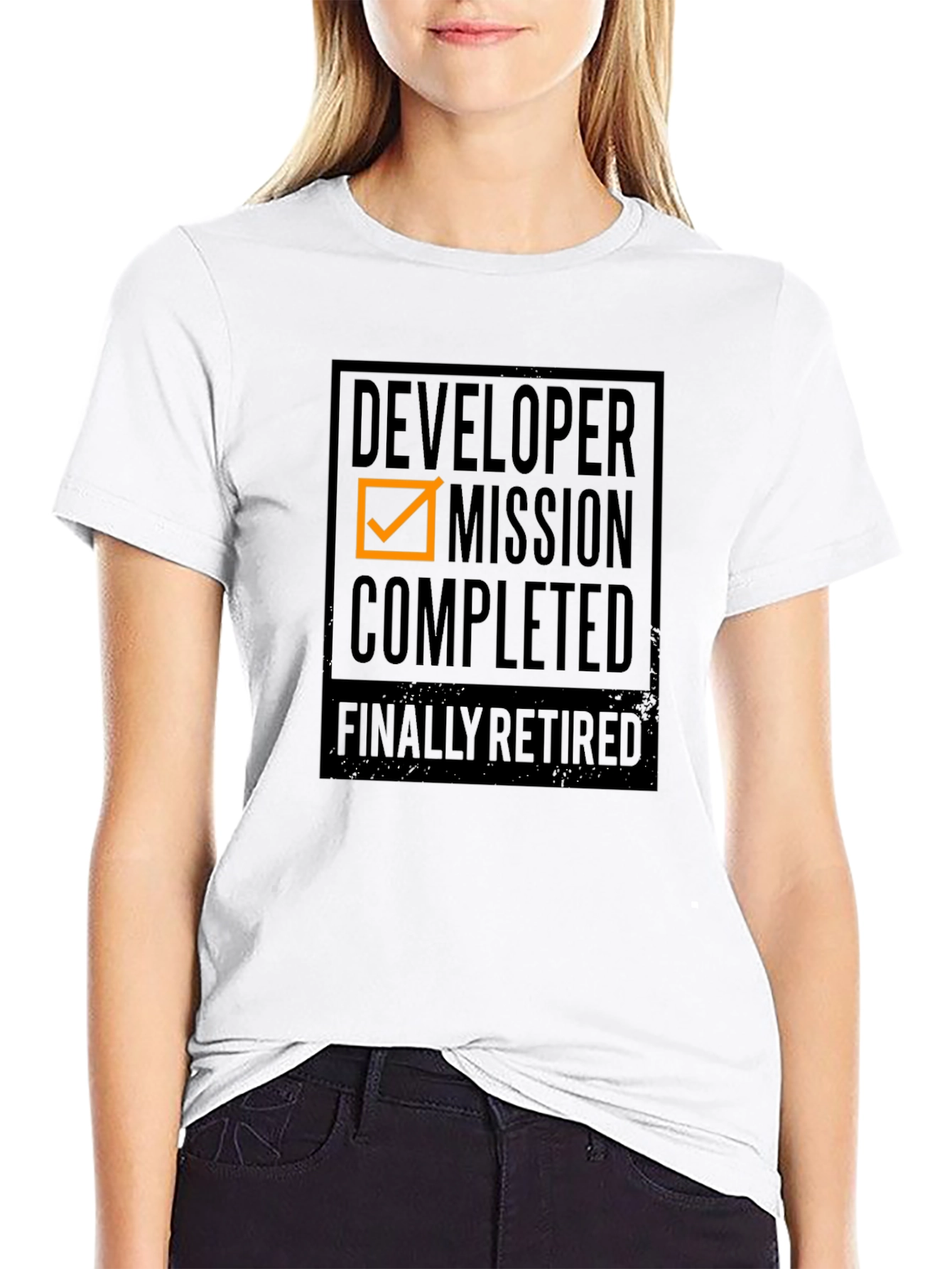 Developer Mission Completed T-Shirt - Retirement Gift