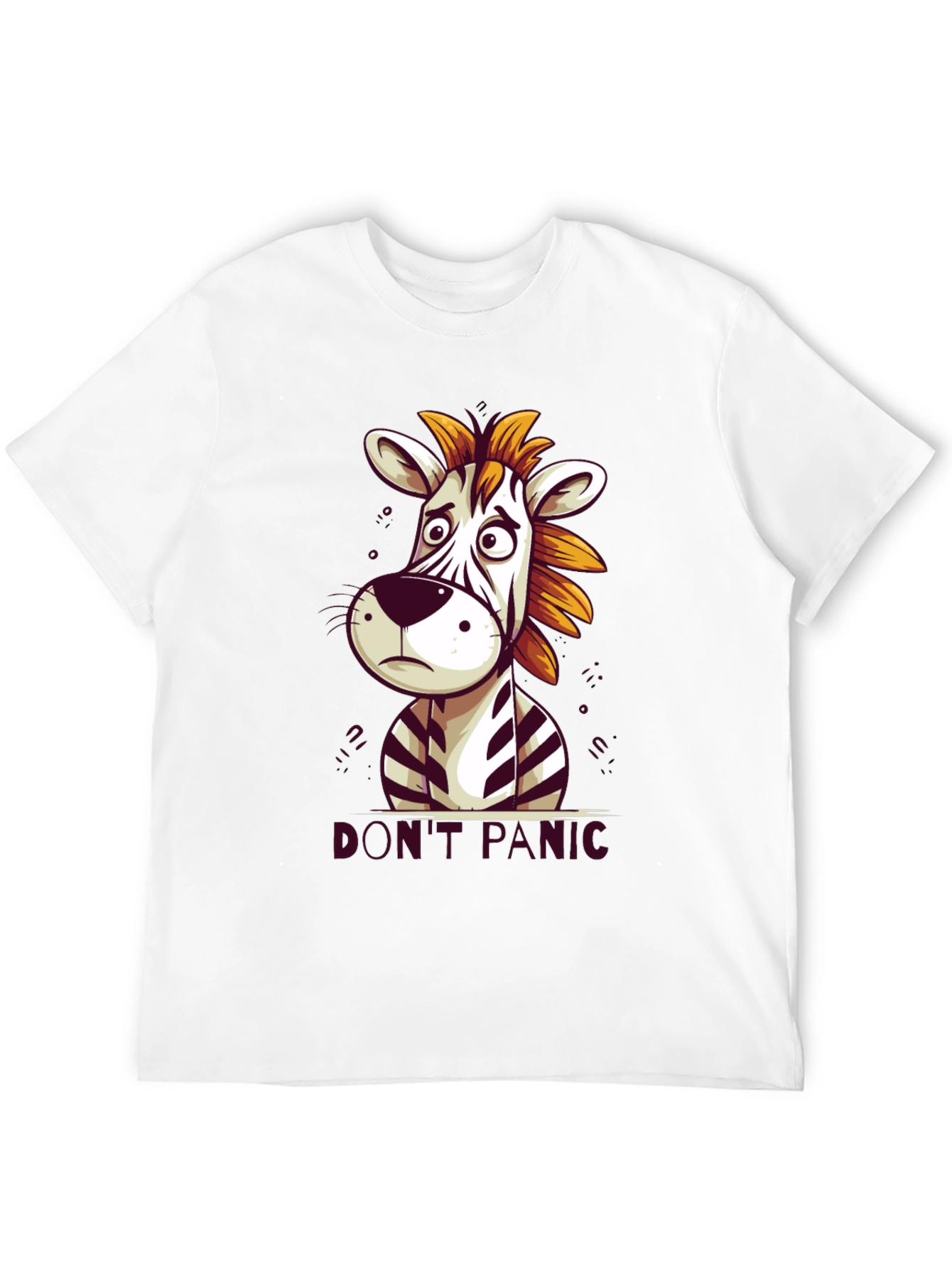 Dont Panic Zebra Graphic Tee