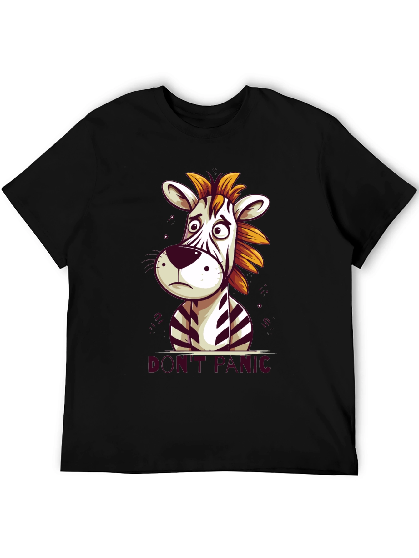 Dont Panic Zebra Graphic Tee