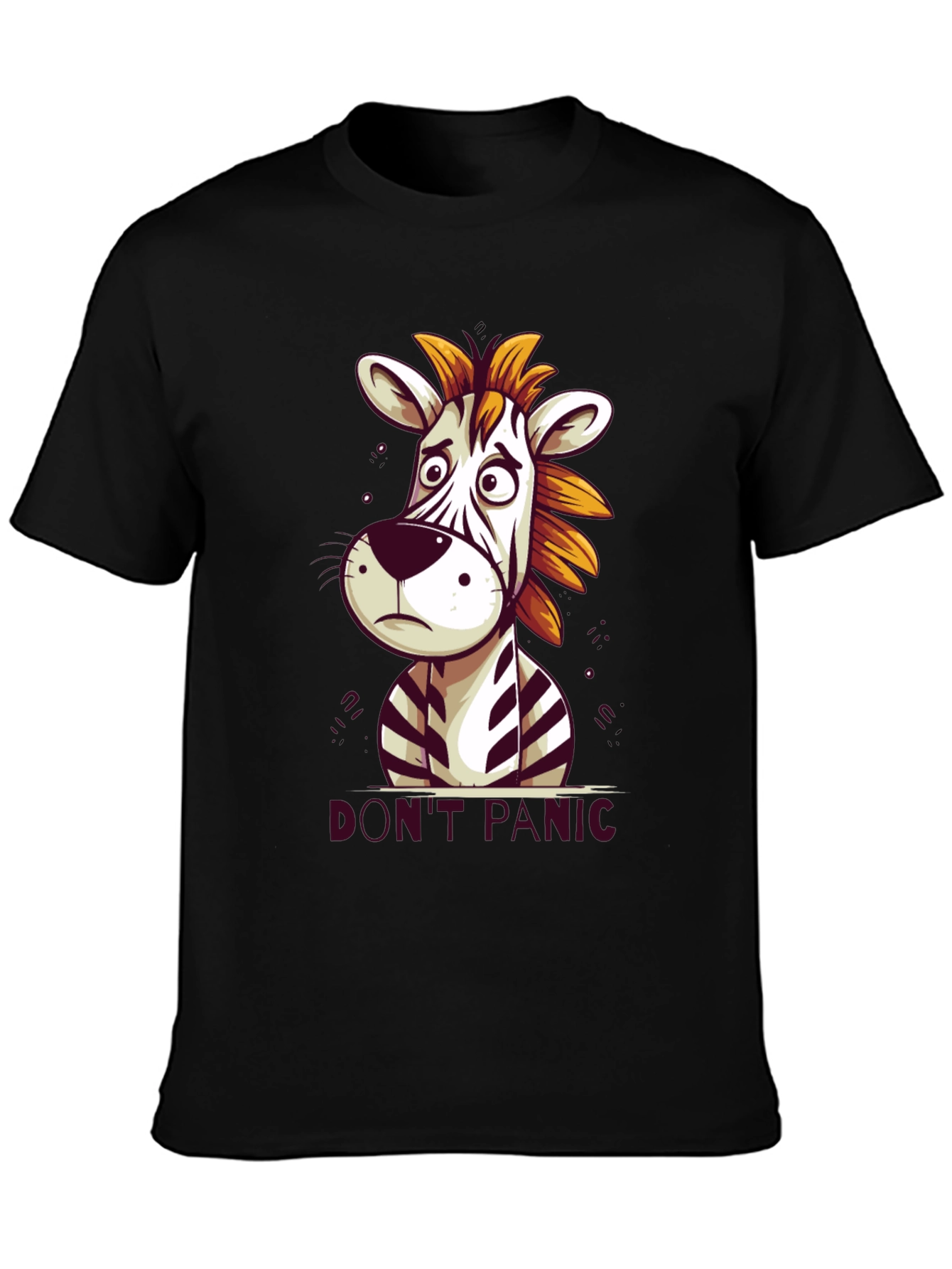 Dont Panic Zebra Graphic Tee