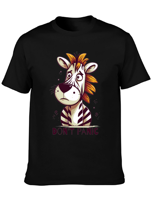 Dont Panic Zebra Graphic Tee
