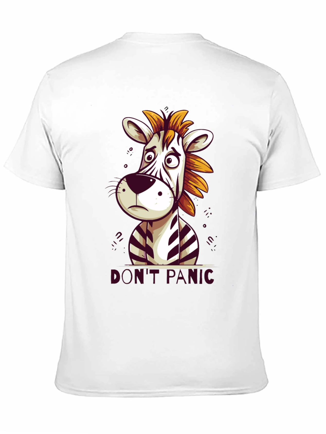 Dont Panic Zebra Graphic Tee