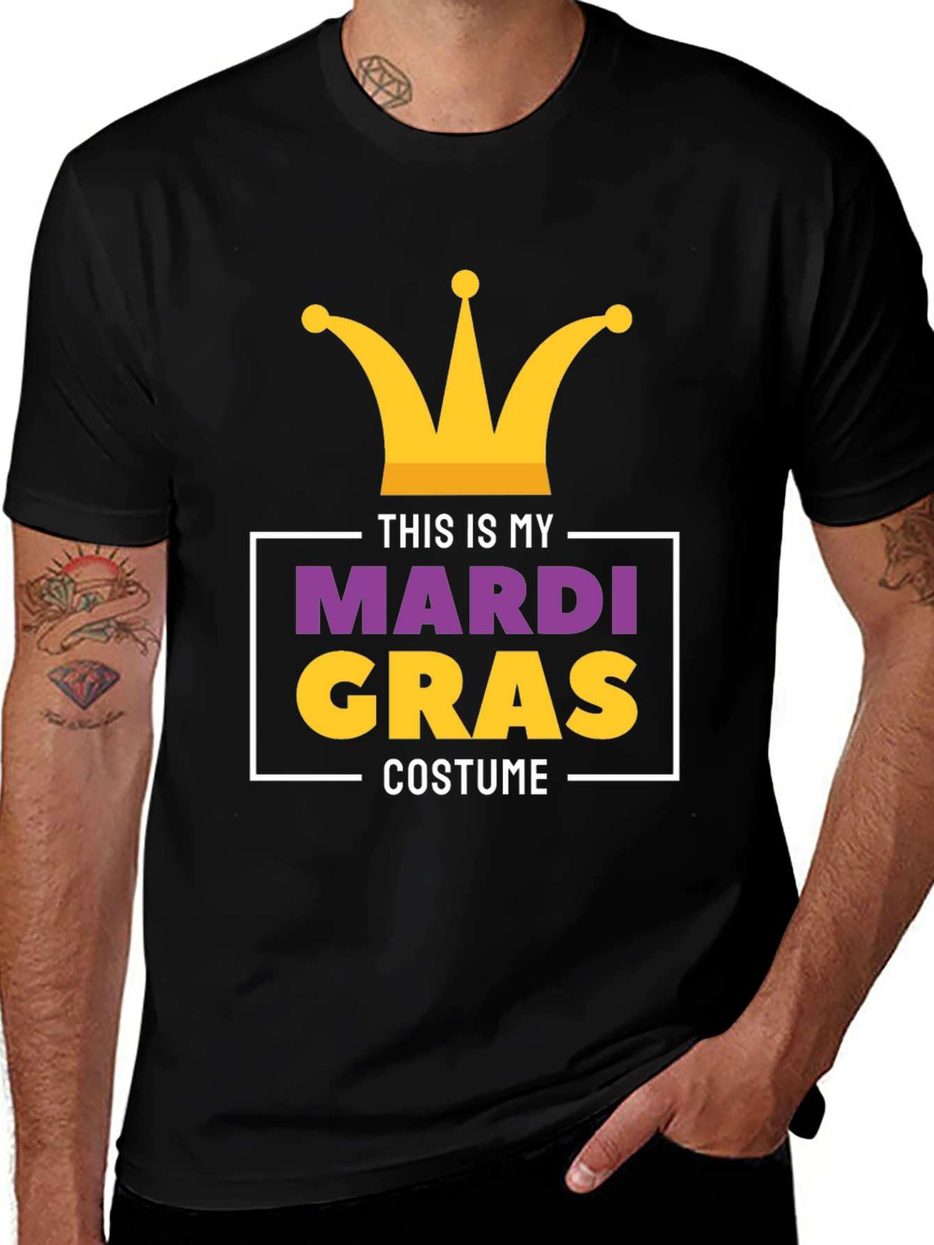 Mardi Gras Costume T-Shirt - Mens