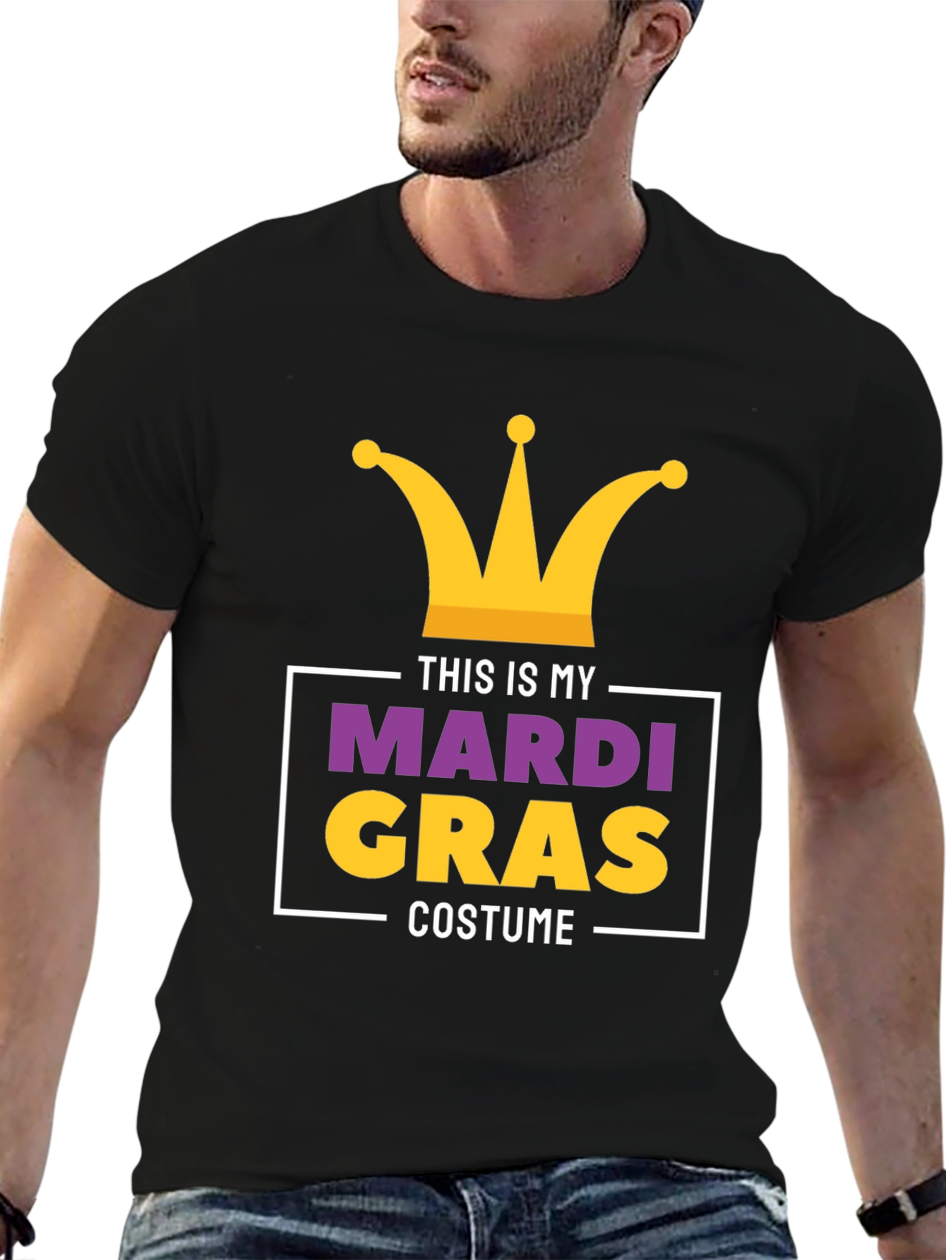Mardi Gras Costume T-Shirt - Mens