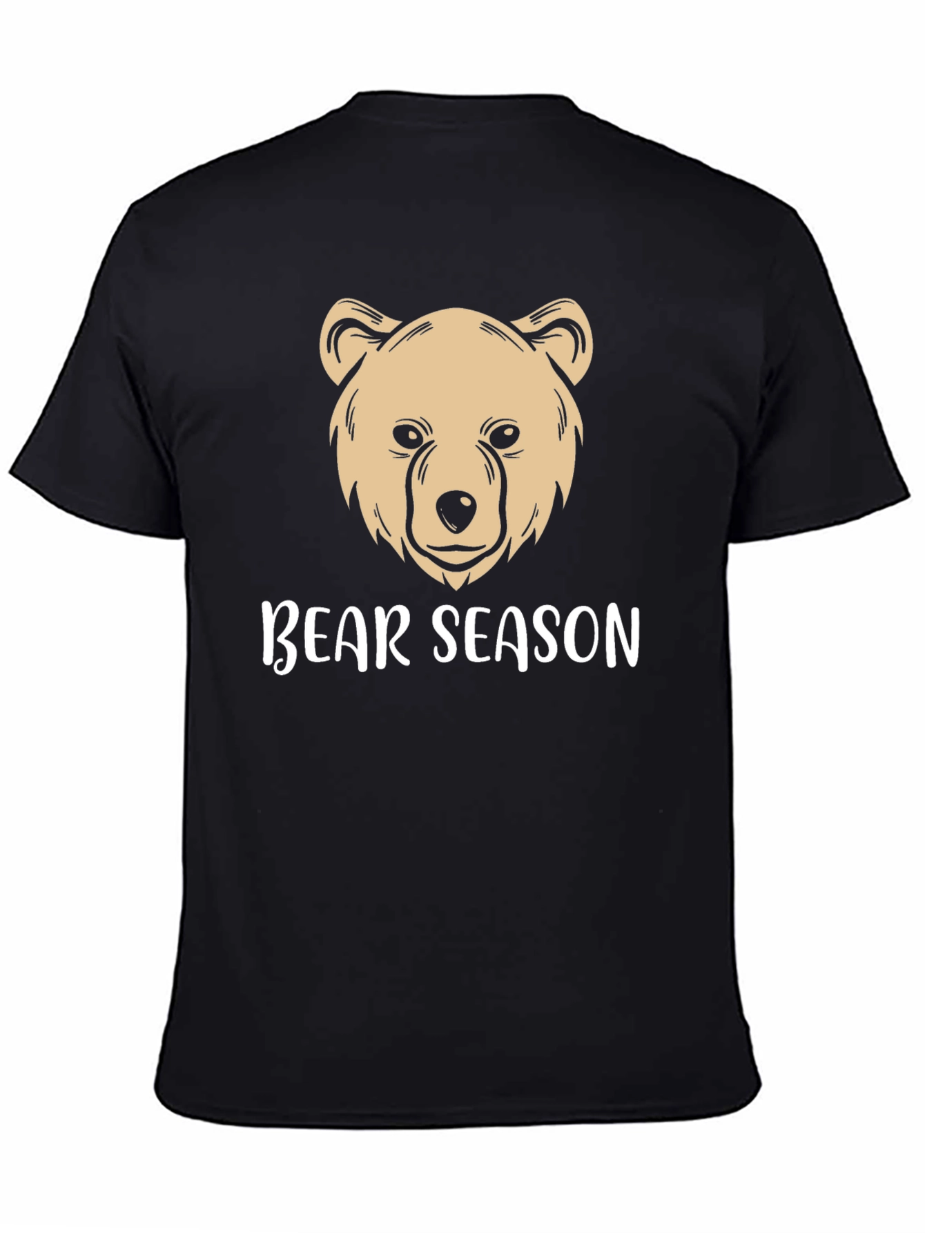 Bear Season Graphic T-Shirt - Black